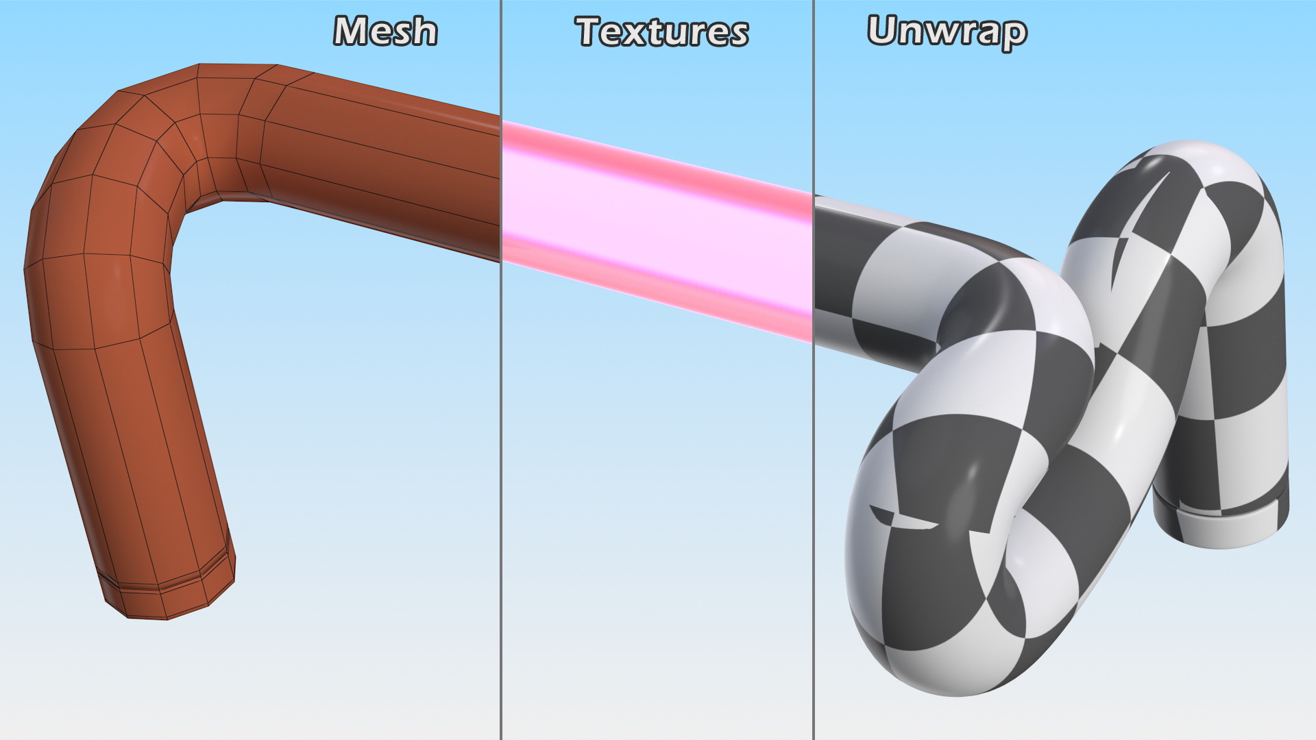 3D Glowing Neon Tube Light Digit 1