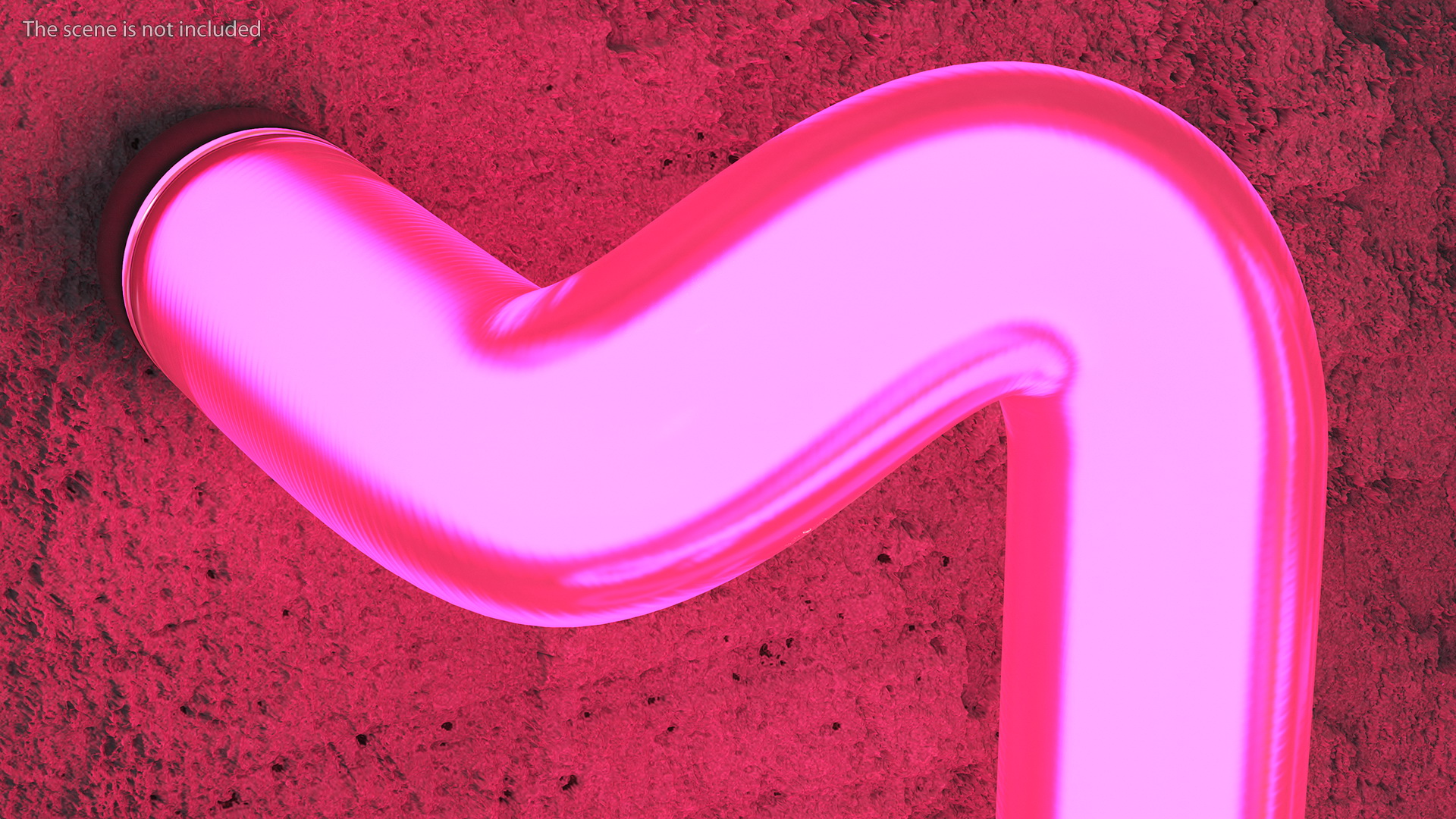 3D Glowing Neon Tube Light Digit 1