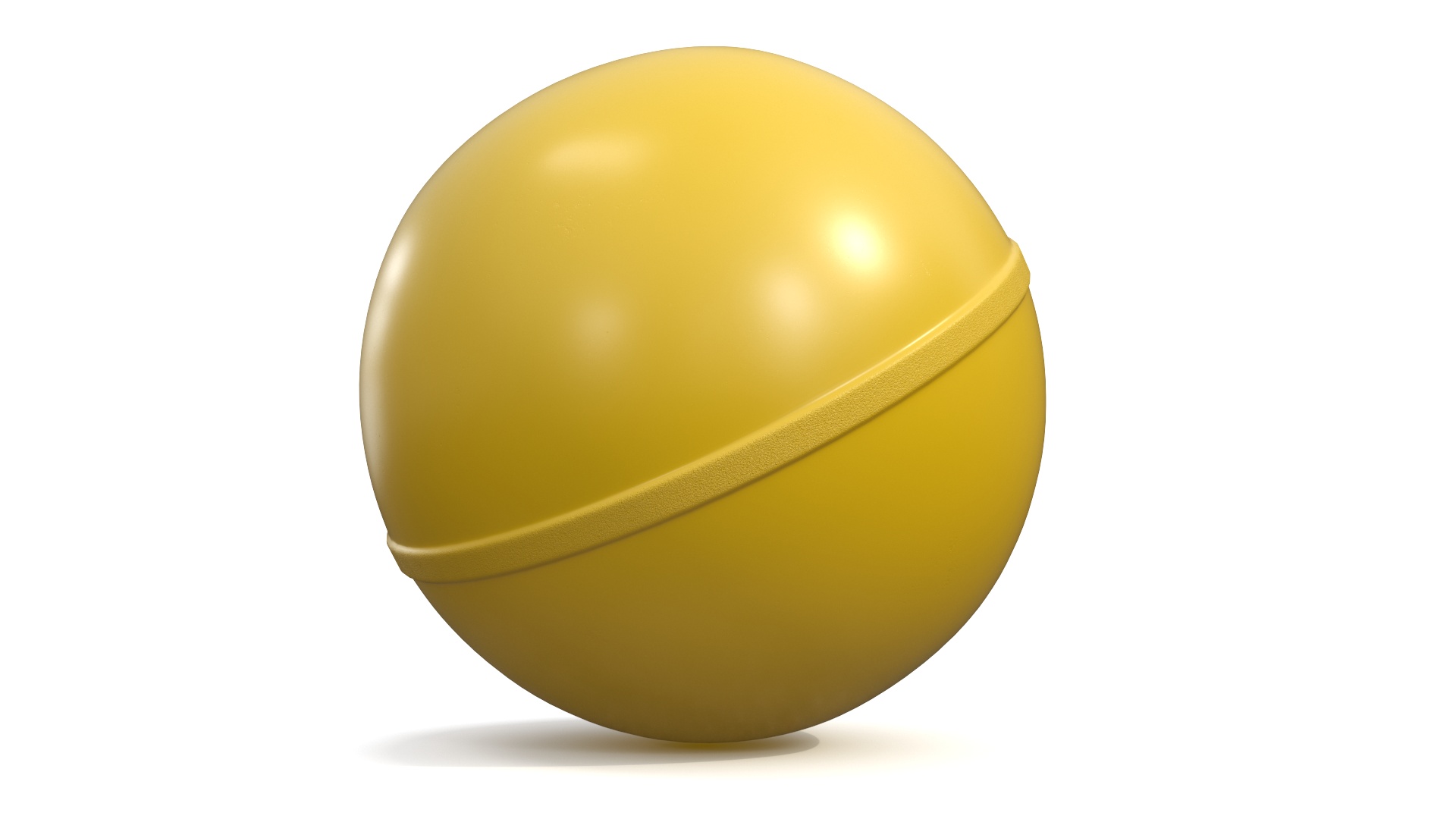 3D model Rubber Bouncy Ball Yellow