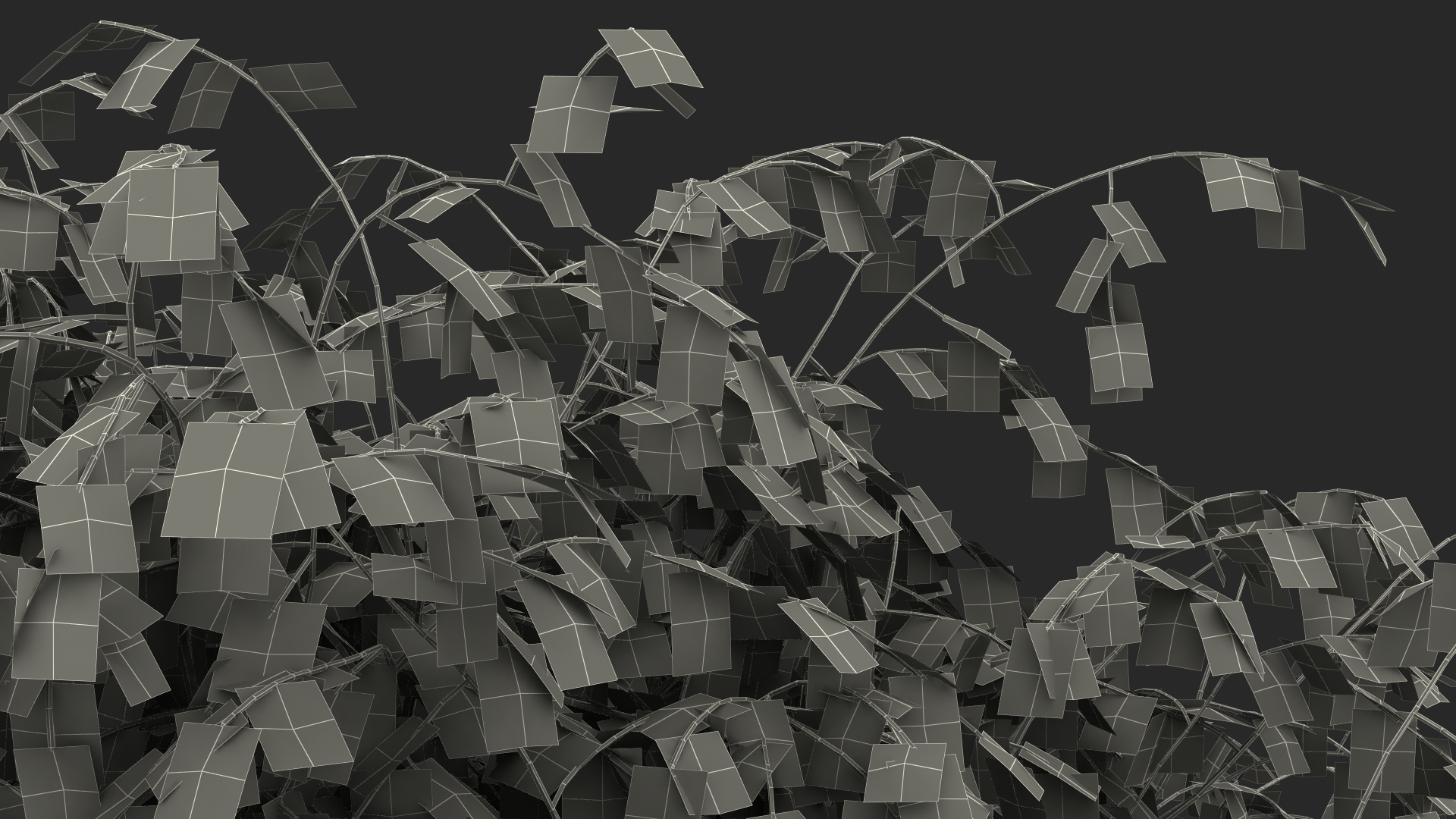 3D Small Birch Tree Yellow model