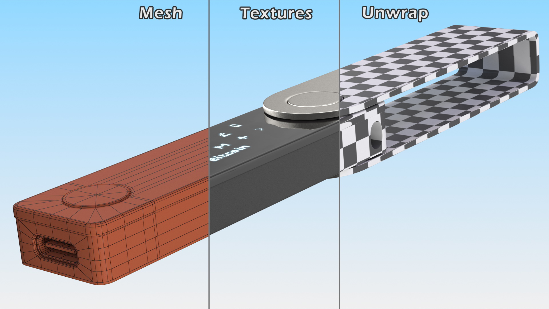 Ledger Crypto Wallet Nano-X 3D