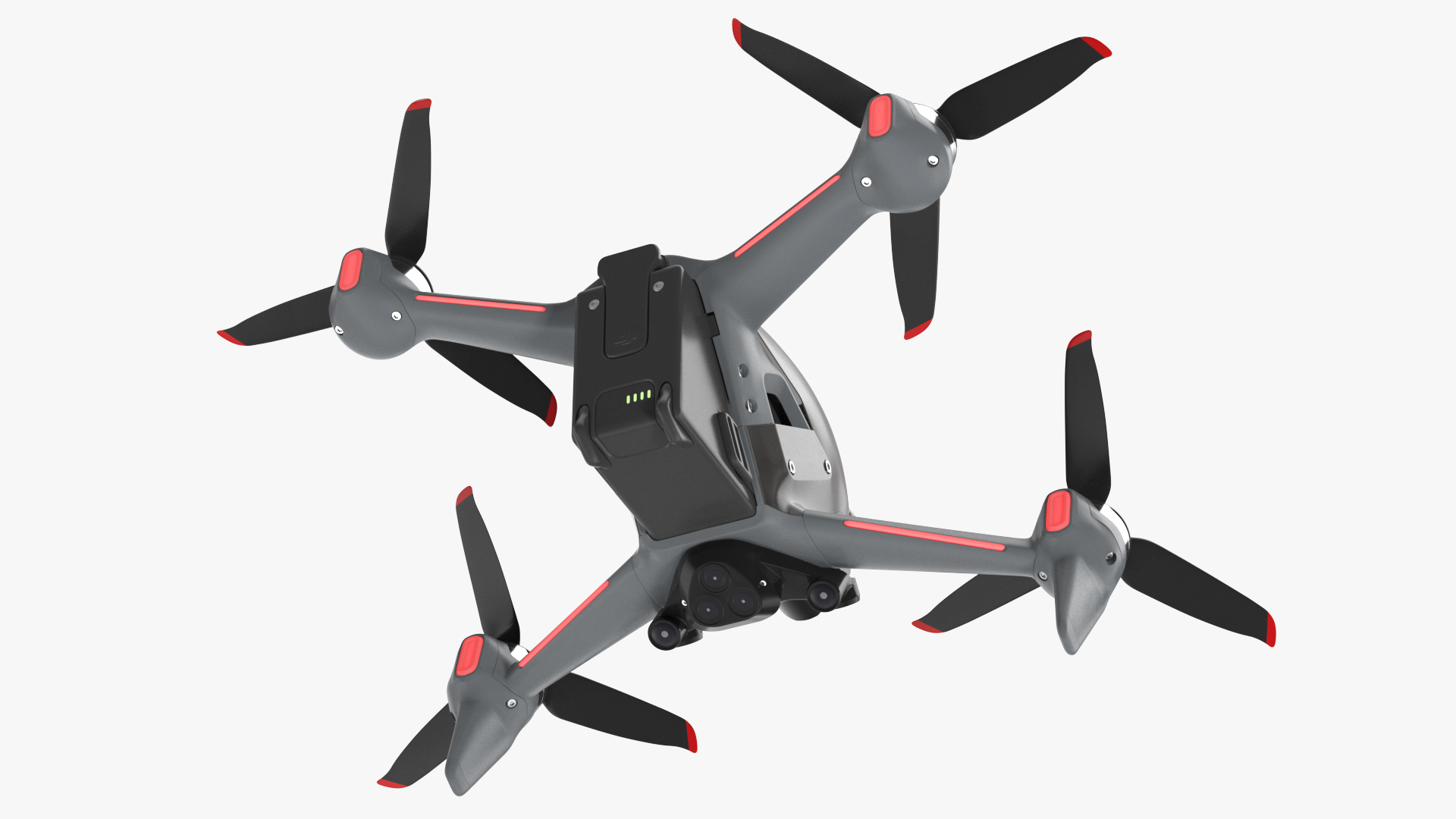 3D model DJI FPV Drone Rigged