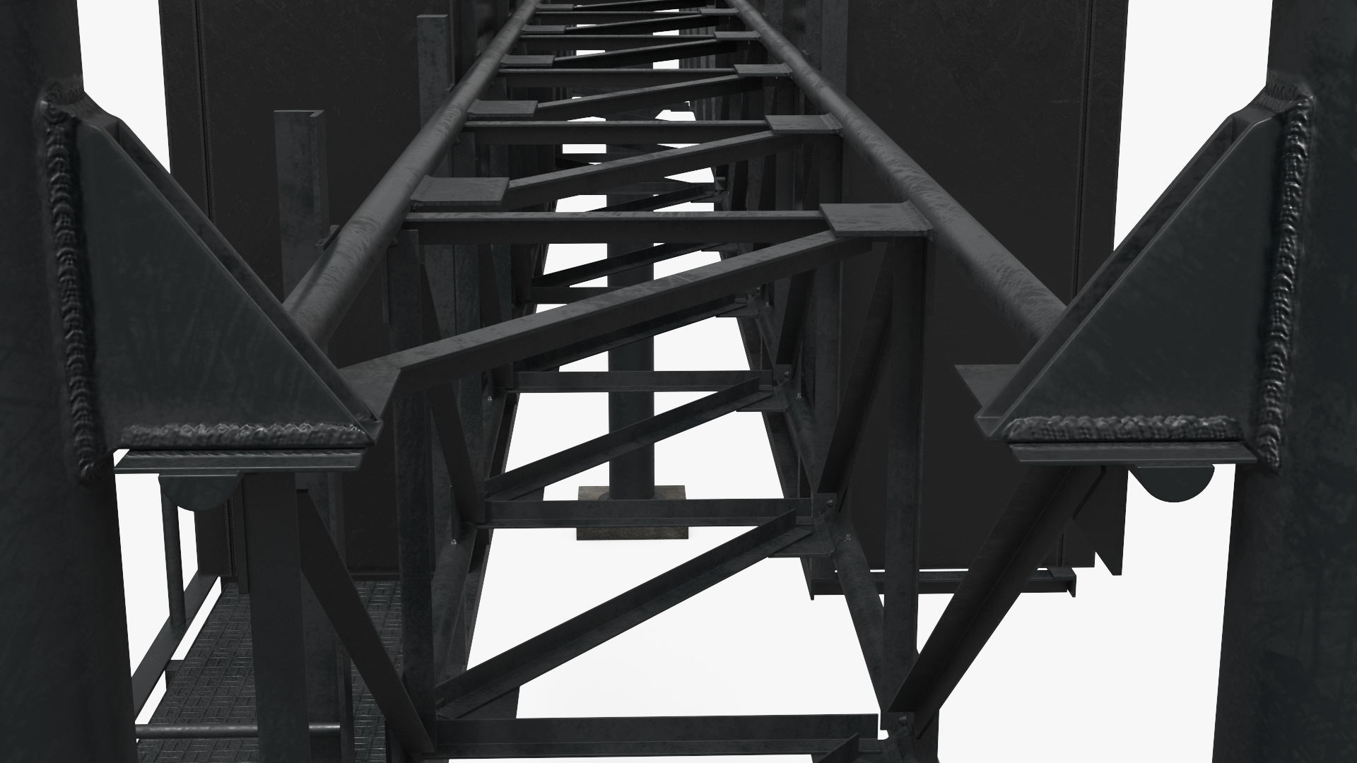 Highway Sign Structure Set Simplified - view 9