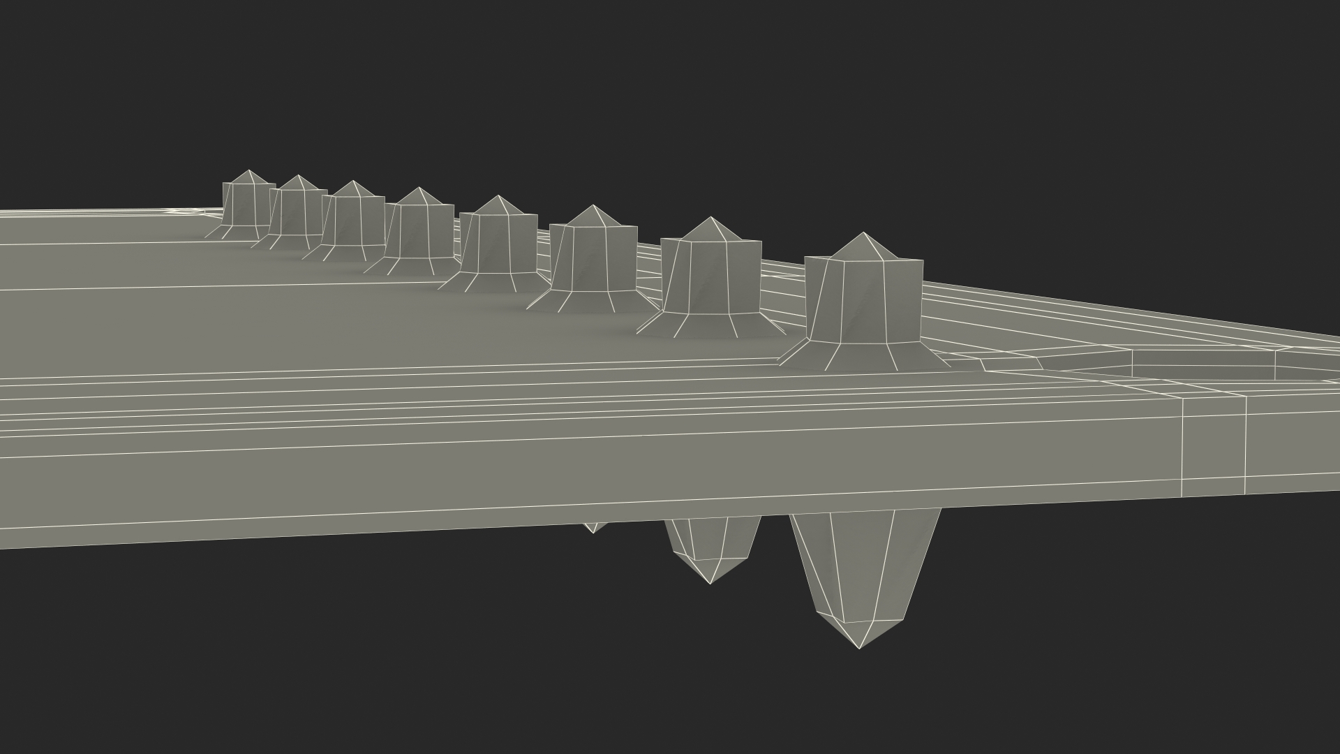 Empty Printed Circuit Board 3D