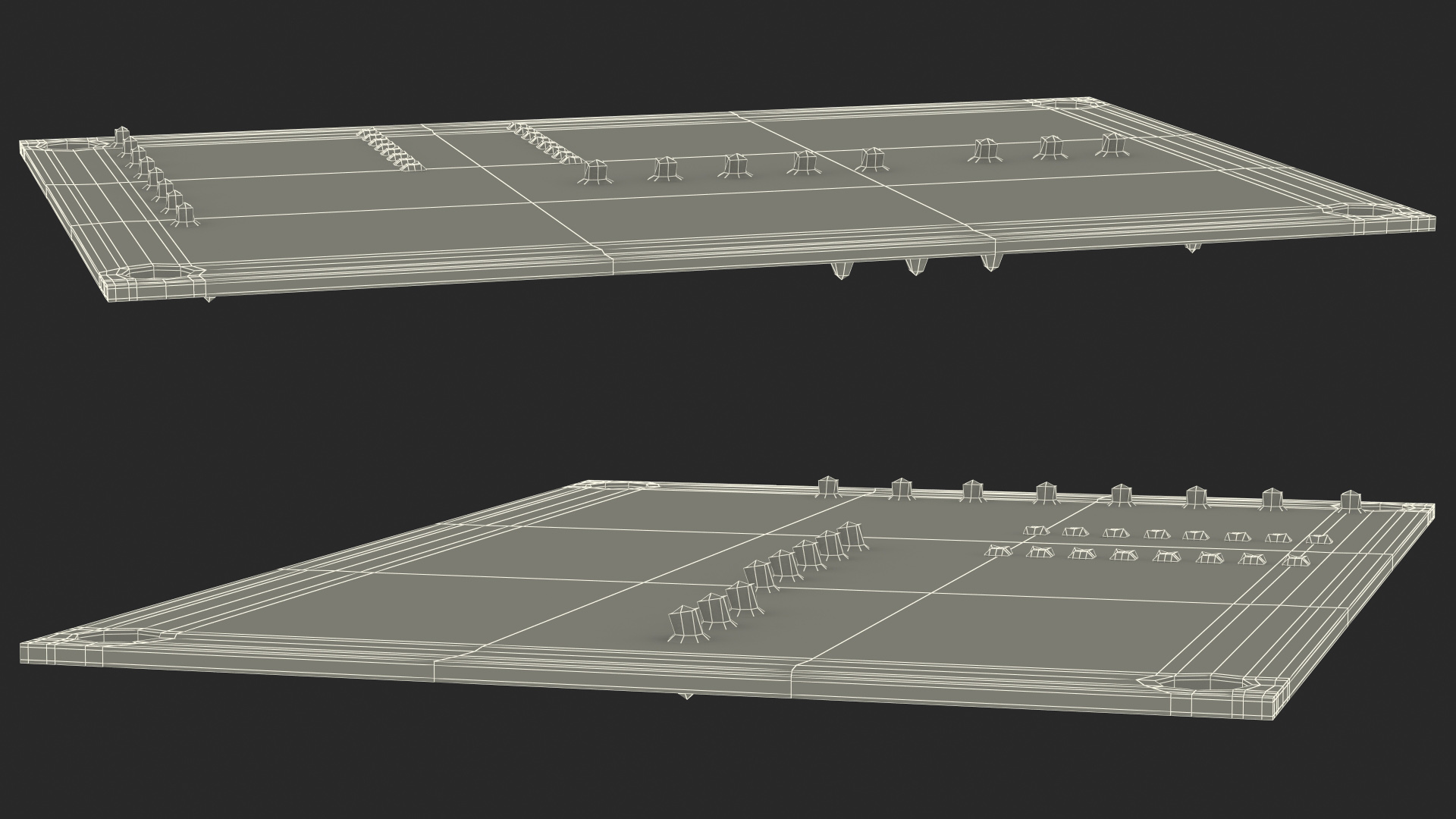Empty Printed Circuit Board 3D