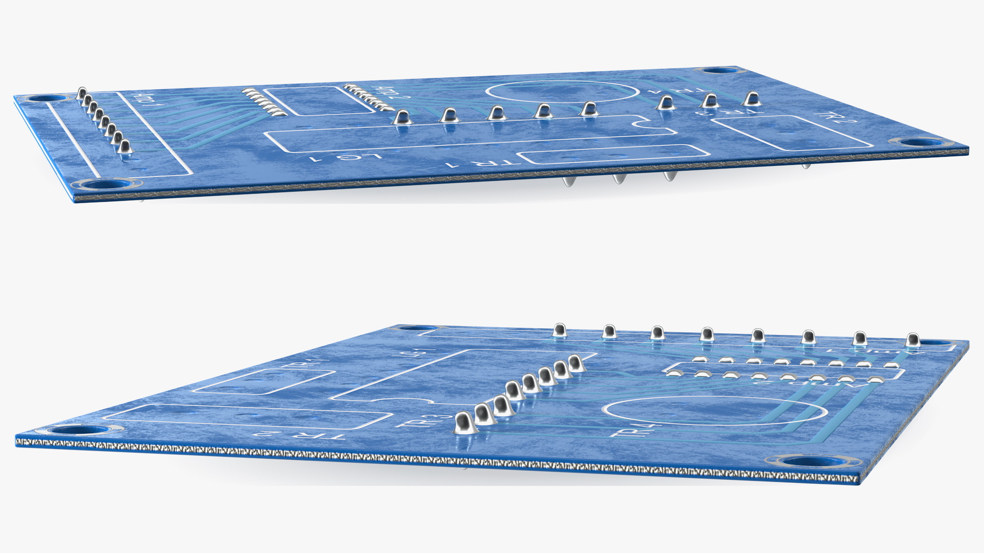 Empty Printed Circuit Board 3D