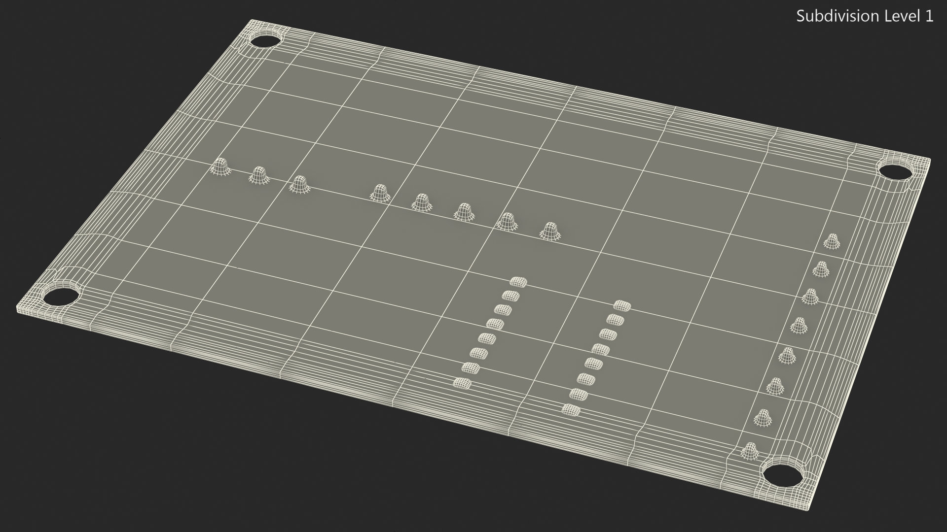 Empty Printed Circuit Board 3D