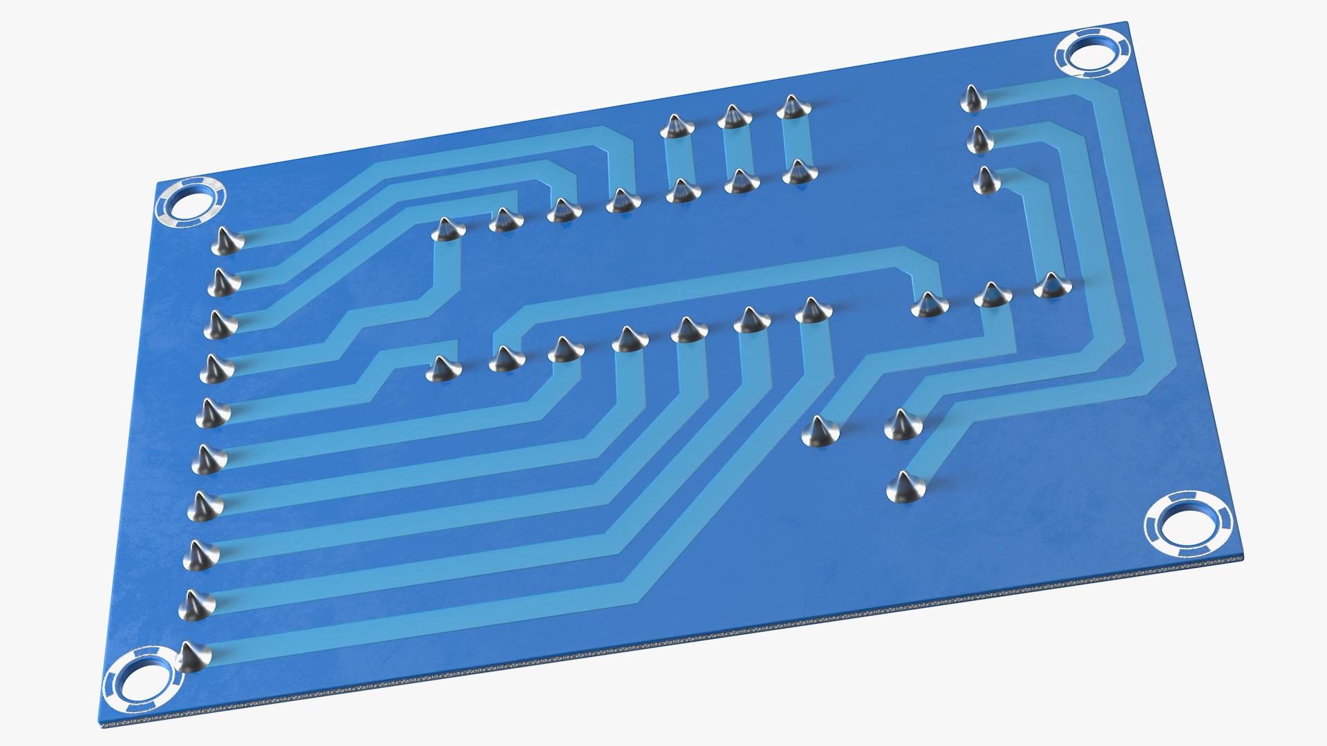 Empty Printed Circuit Board 3D