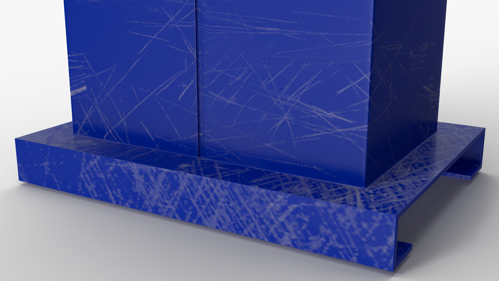 Automotive Scissor Lift with Sedan 3D model