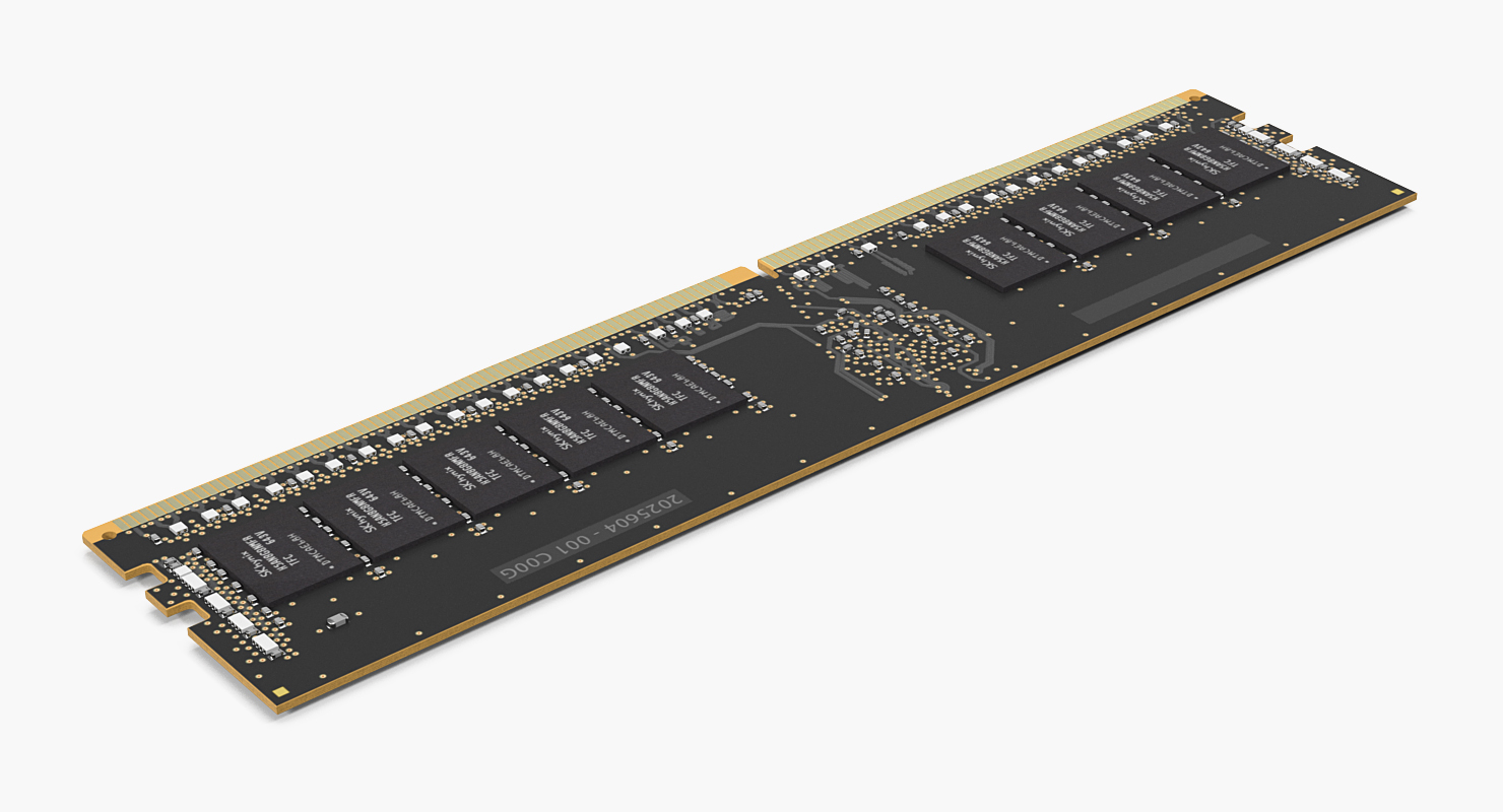 3D Kingston SDRAM Memory Module model