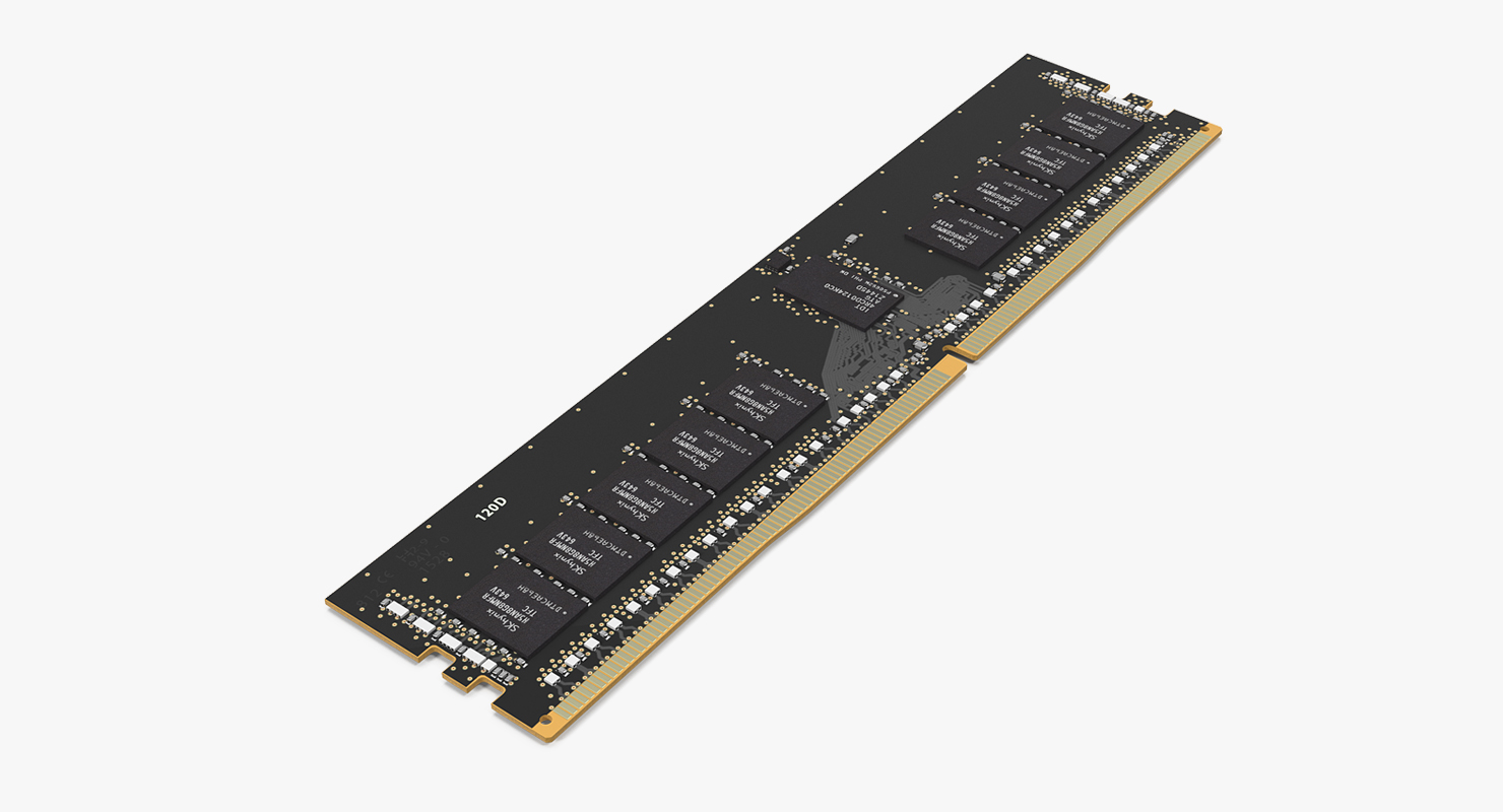 3D Kingston SDRAM Memory Module model
