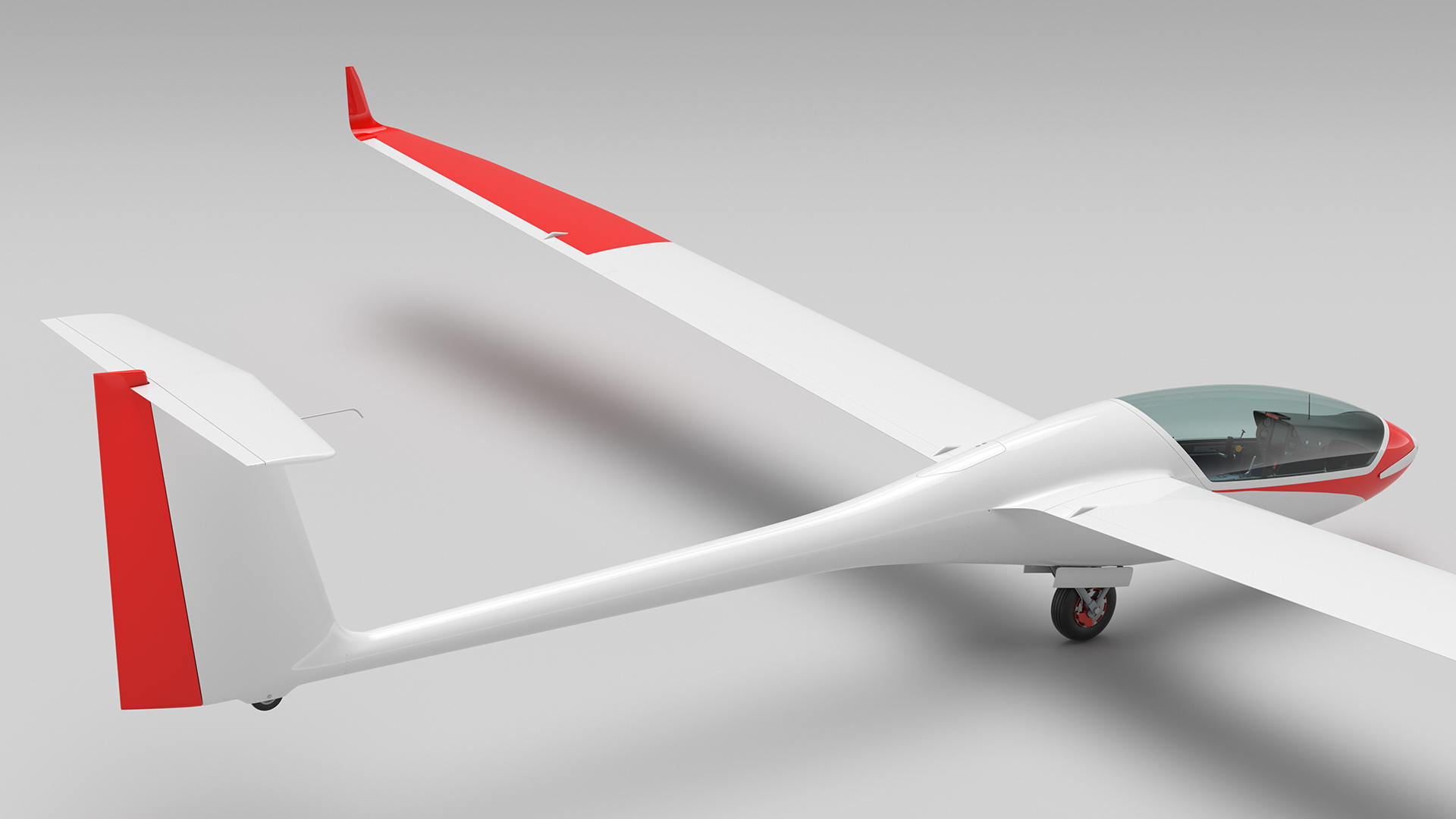 Electric Glider Rigged 3D