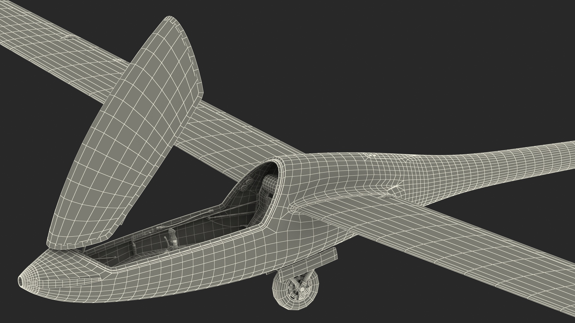 Electric Glider Rigged 3D