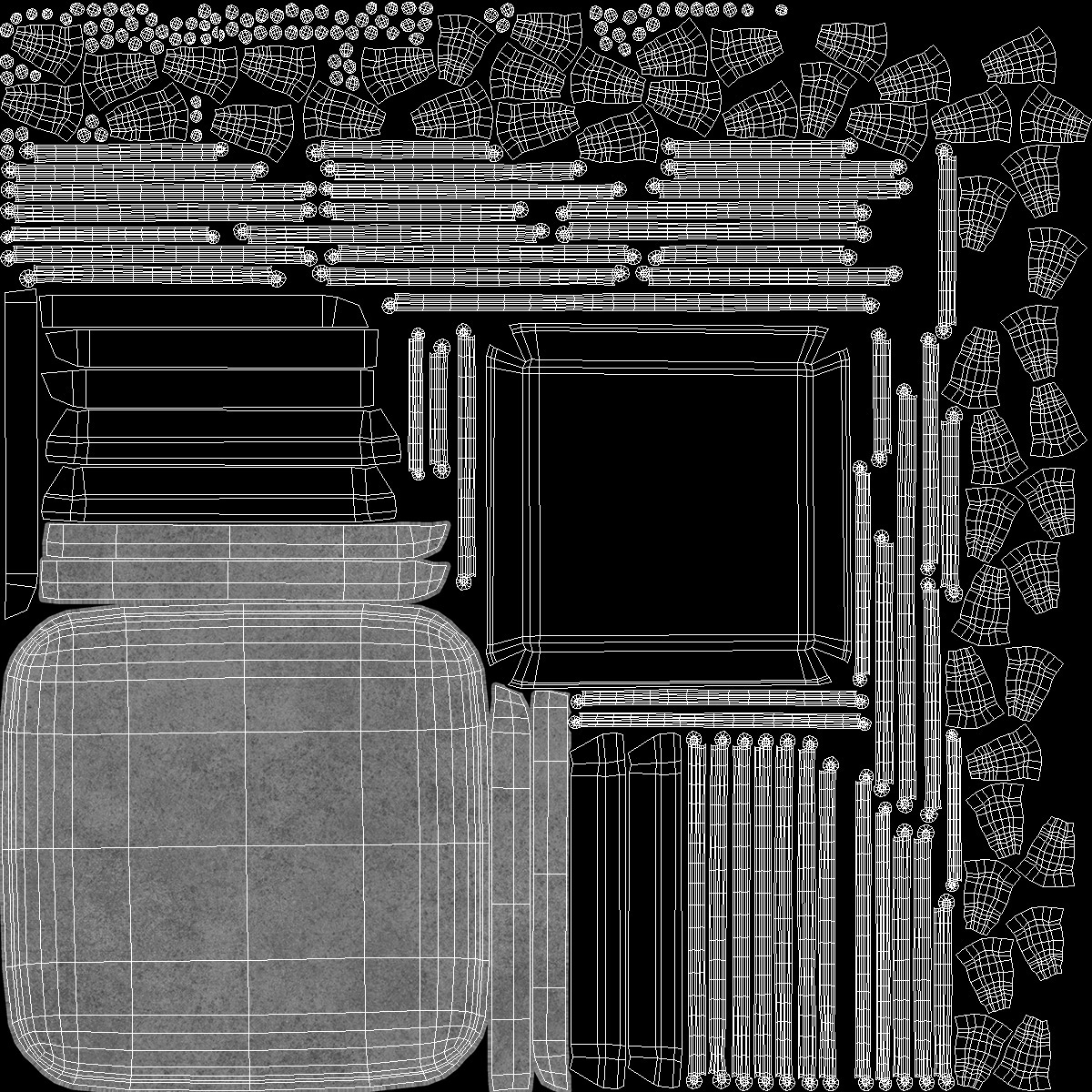 3D Microchip Implant with Light model
