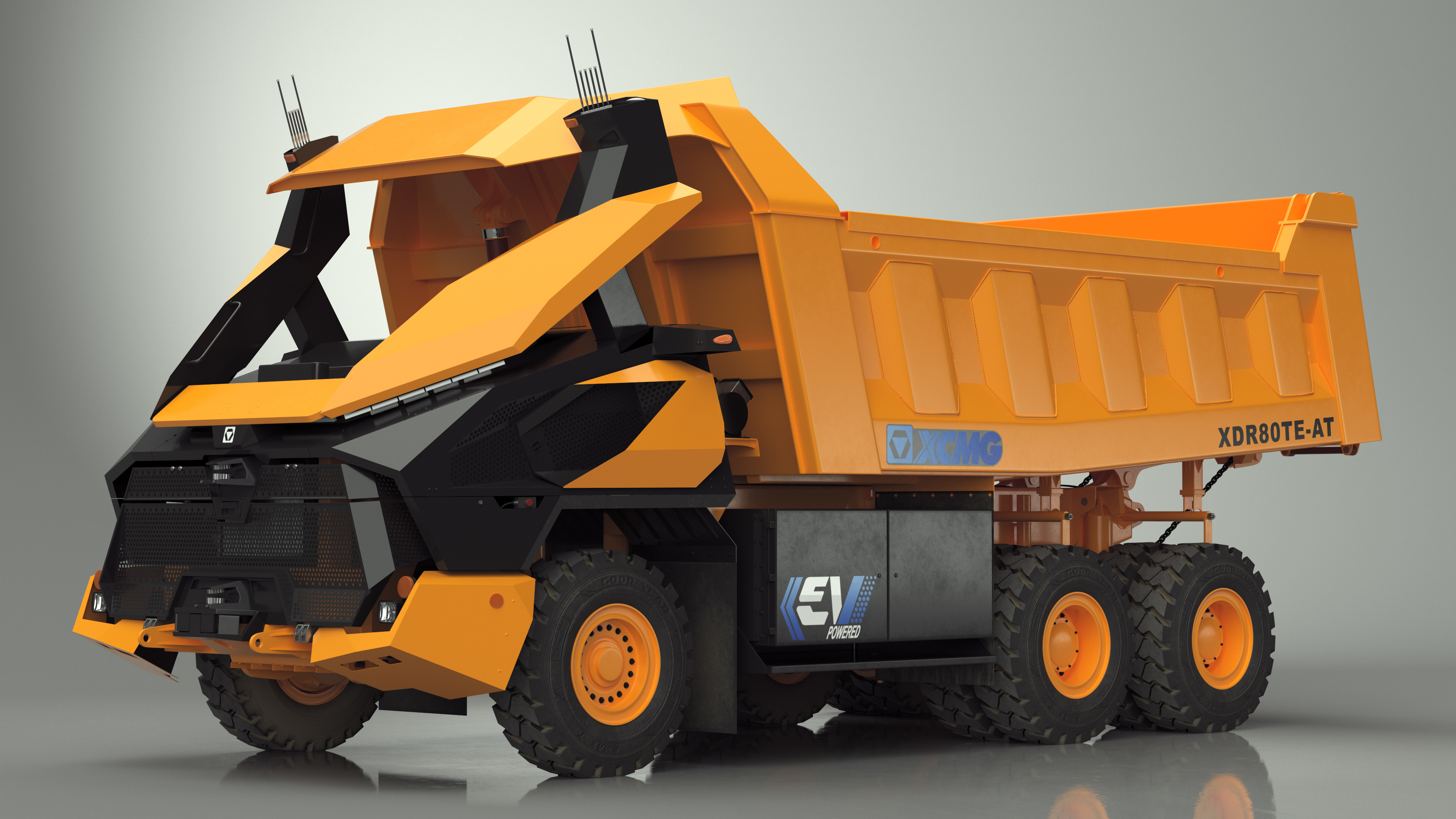 3D XCMG Autonomous Electric Mining Truck New