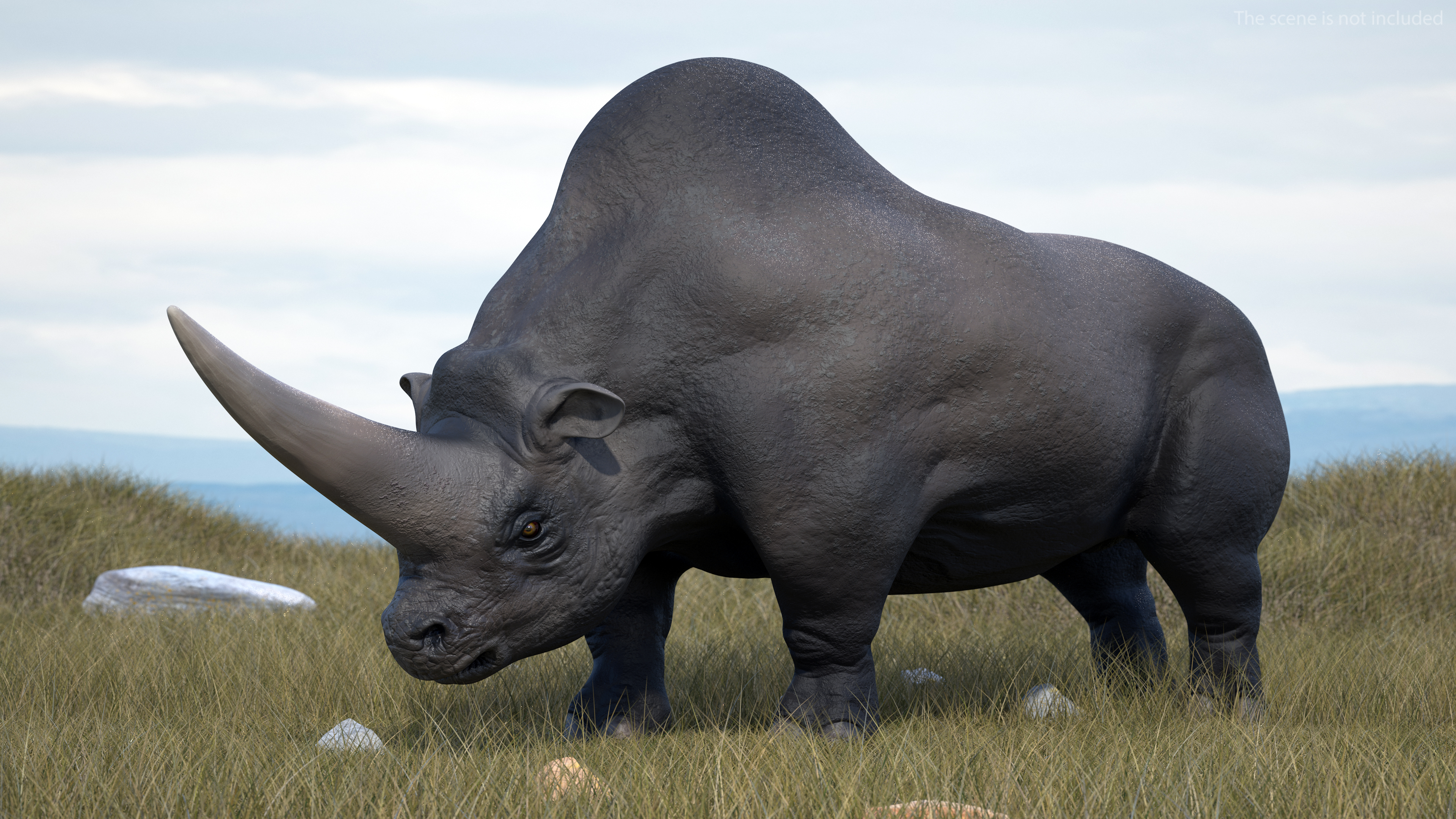 3D model Giant Rhinoceros Standing Pose