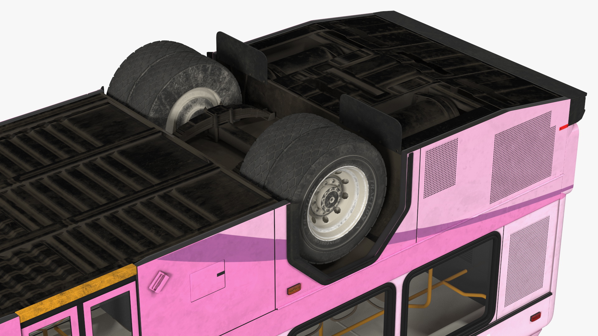 Gillig Low Floor Diesel Electric Hybrid Bus Simple Interior 3D model