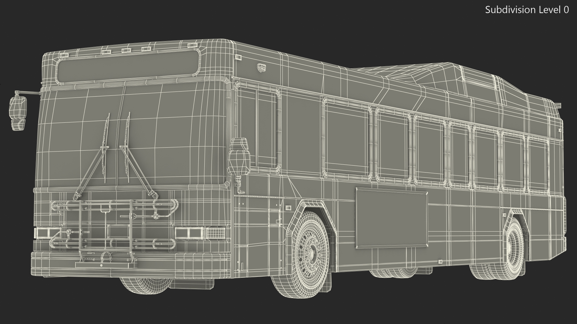 Gillig Low Floor Diesel Electric Hybrid Bus Simple Interior 3D model