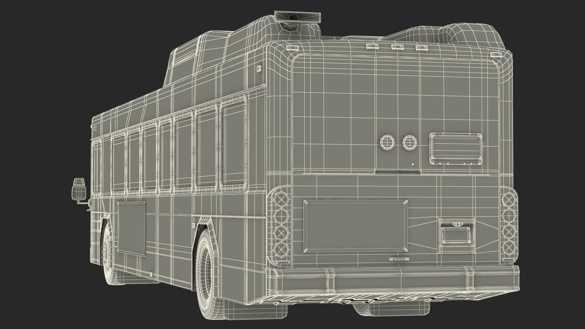 Gillig Low Floor Diesel Electric Hybrid Bus Simple Interior 3D model