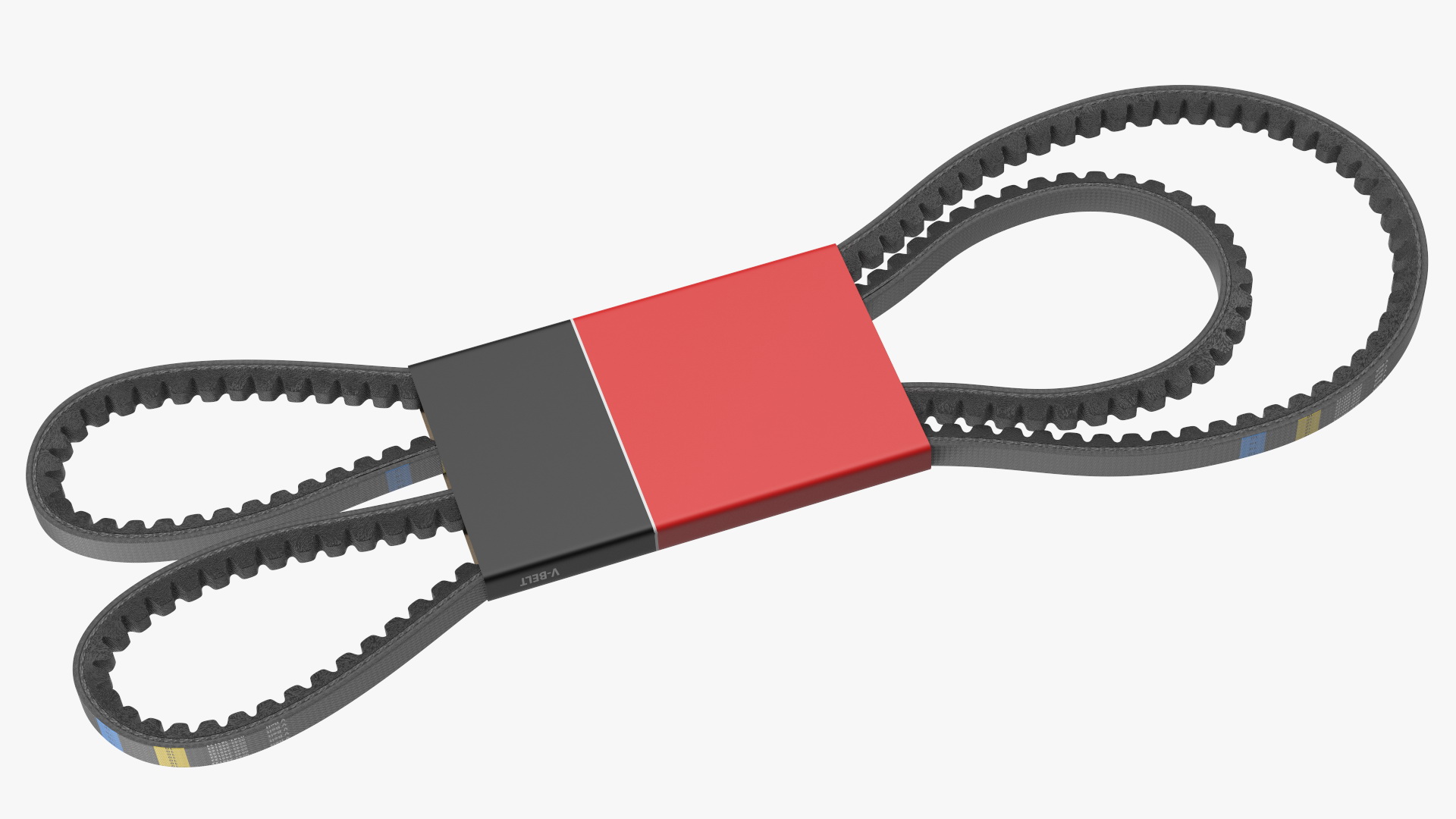 3D Accessory Drive V Belt With Label model