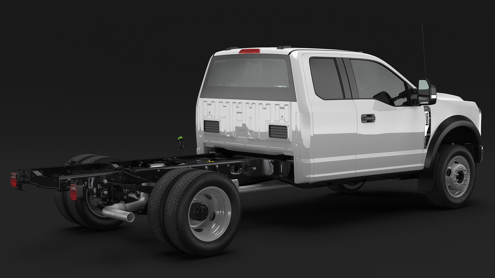 3D model Super Duty F550 2023 Ford Long Cab Rigged for Cinema 4D