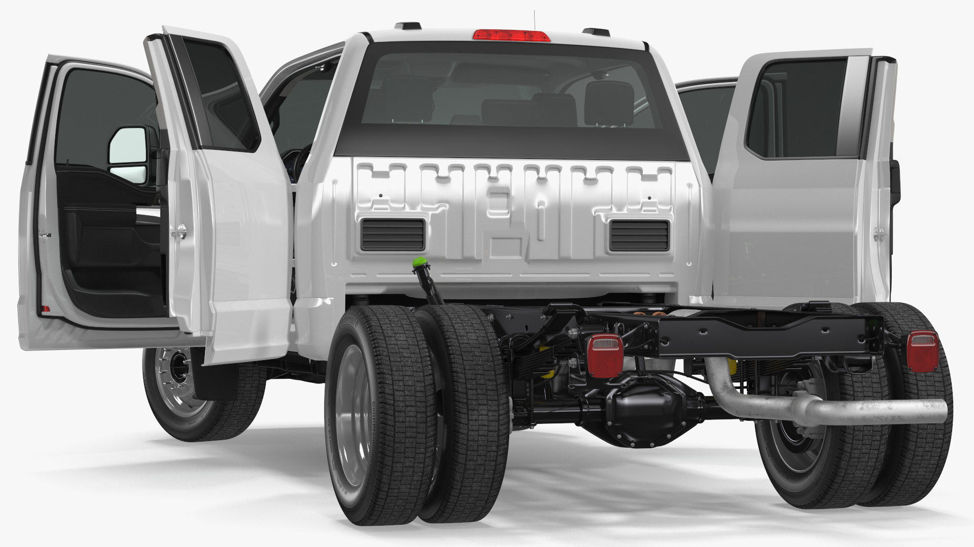 3D model Super Duty F550 2023 Ford Long Cab Rigged for Cinema 4D