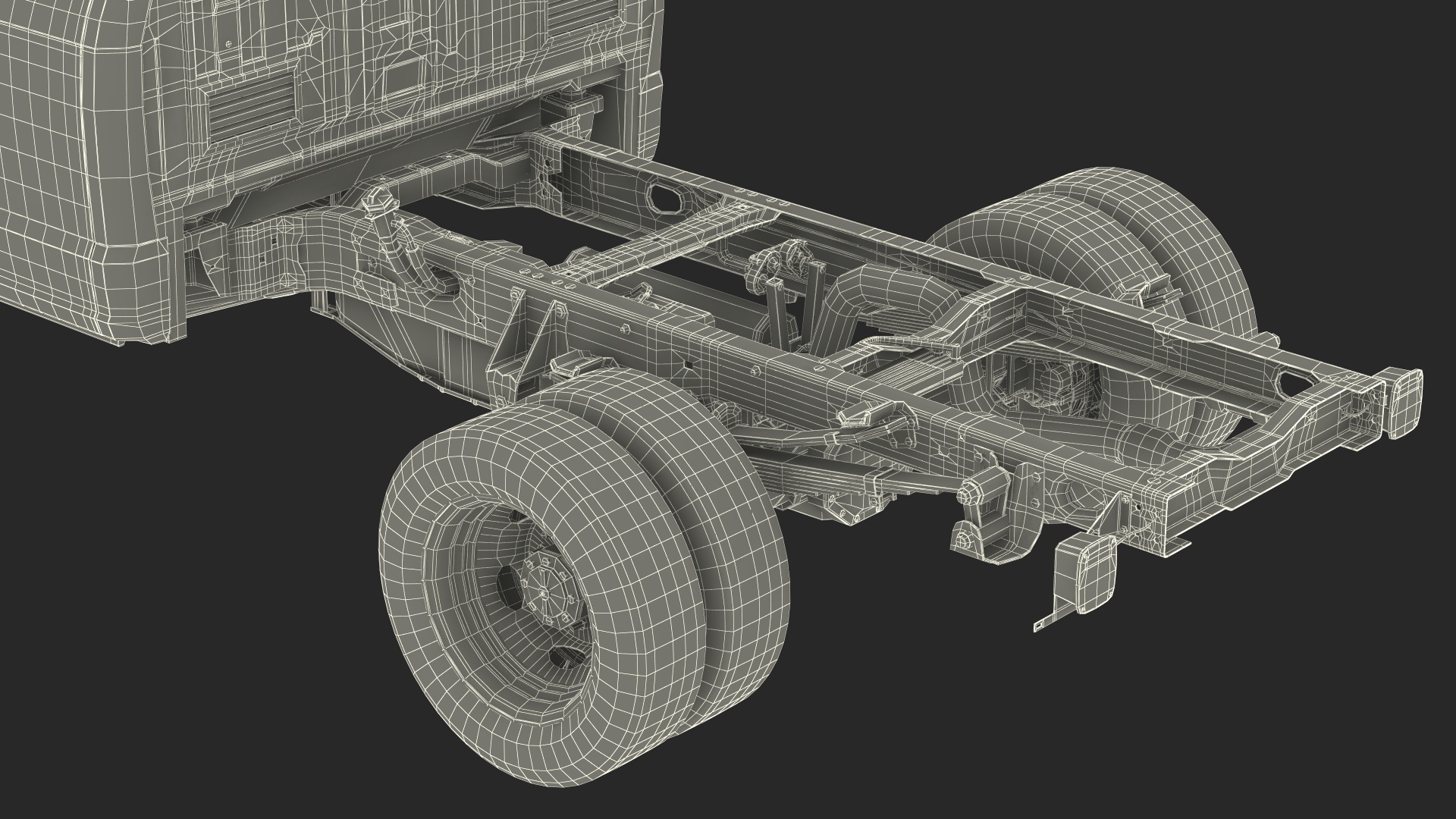3D model Super Duty F550 2023 Ford Long Cab Rigged for Cinema 4D