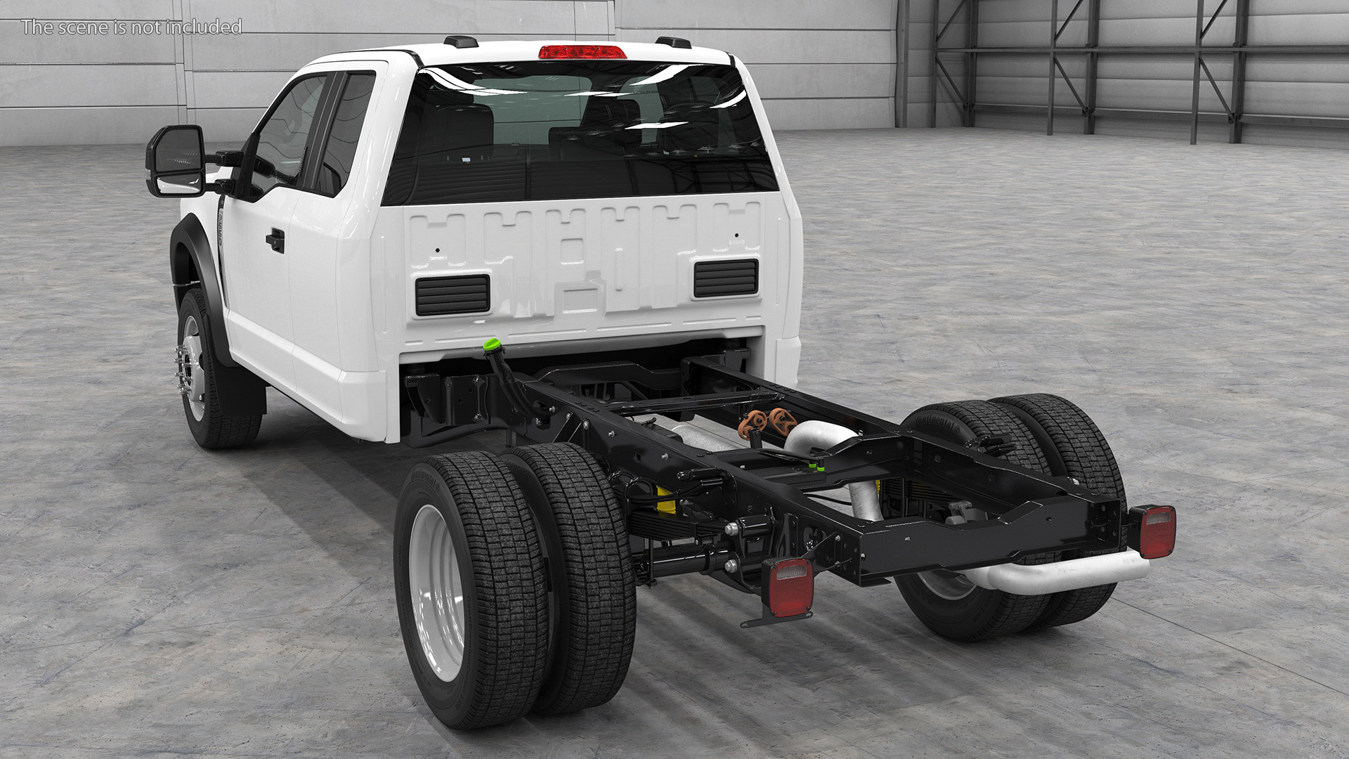 3D model Super Duty F550 2023 Ford Long Cab Rigged for Cinema 4D