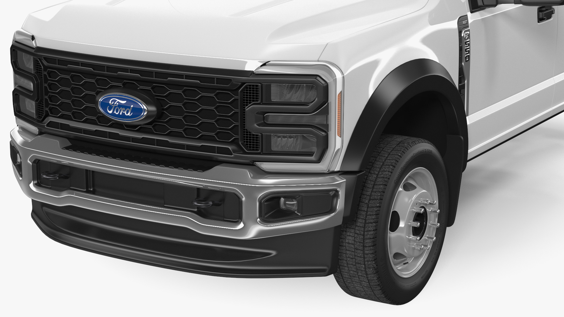 3D model Super Duty F550 2023 Ford Long Cab Rigged for Cinema 4D