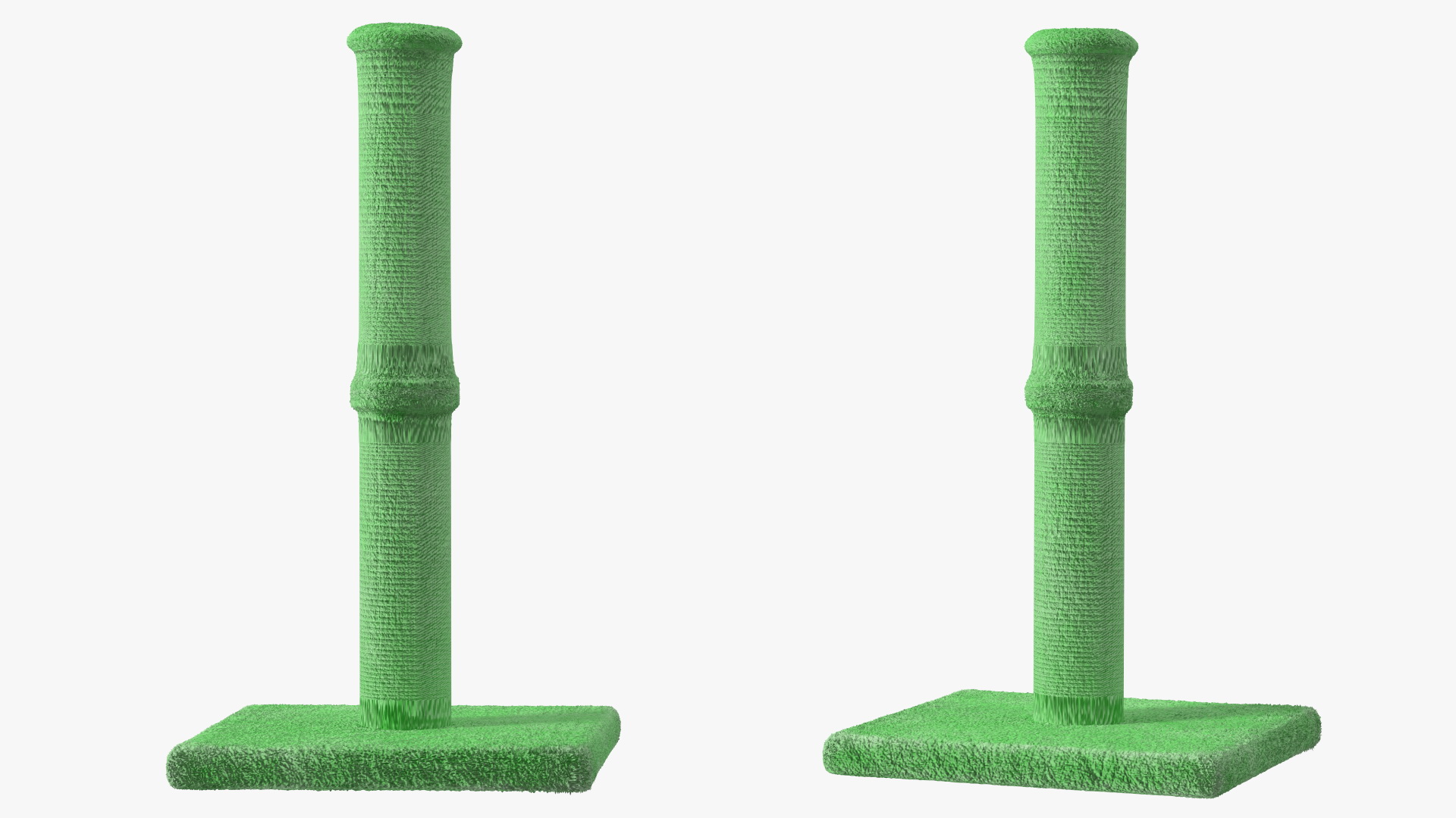 3D model Cat Scratching Post Green