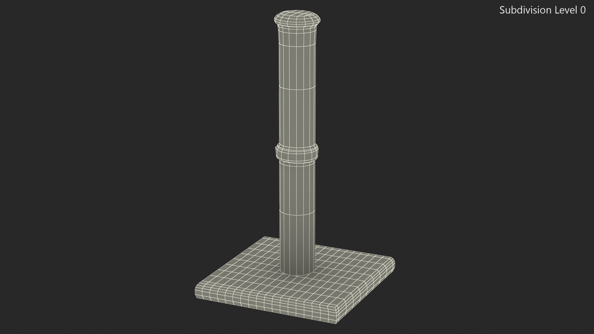 3D model Cat Scratching Post Green