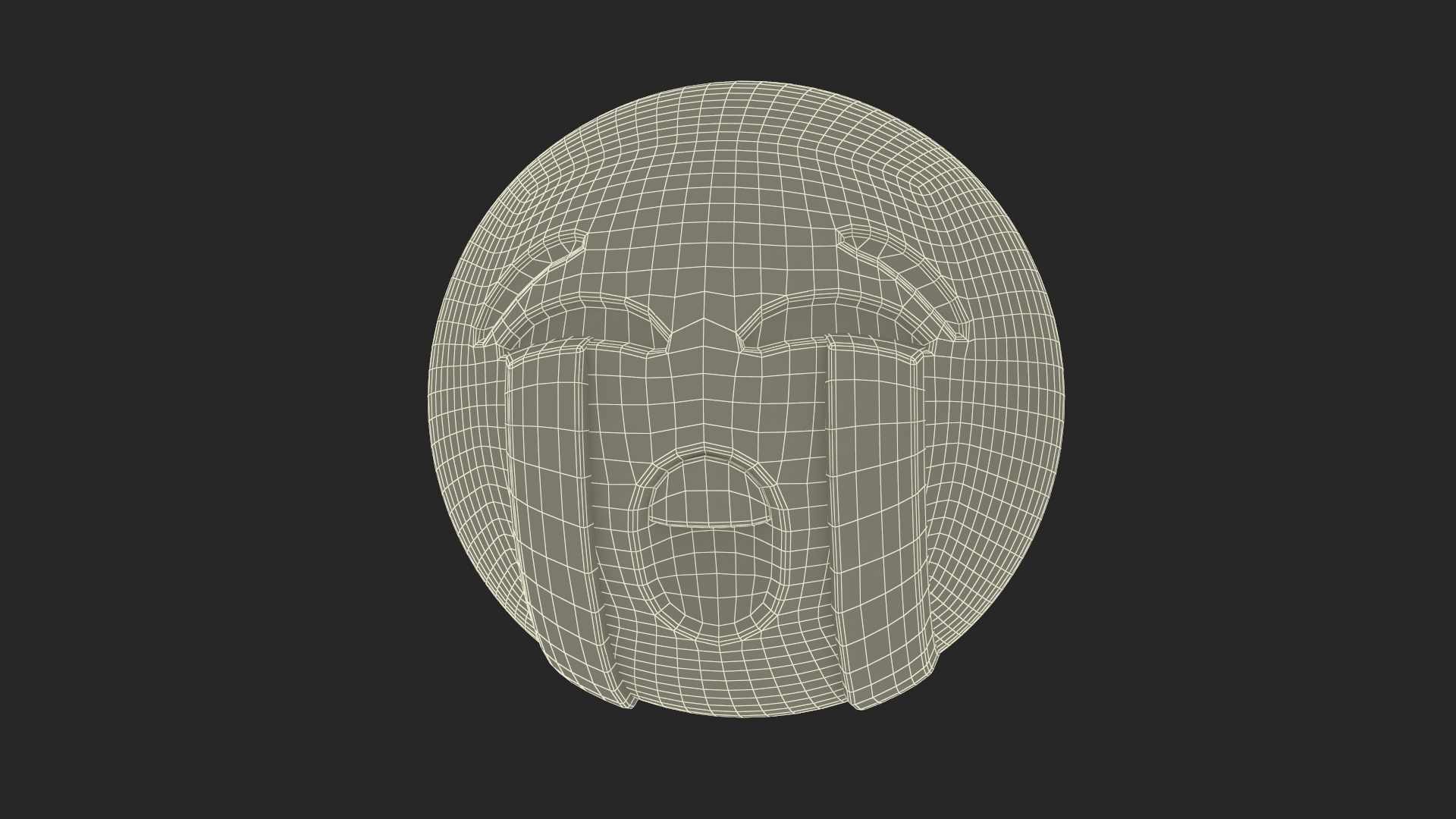 Emoji Loudly Crying Face 3D model