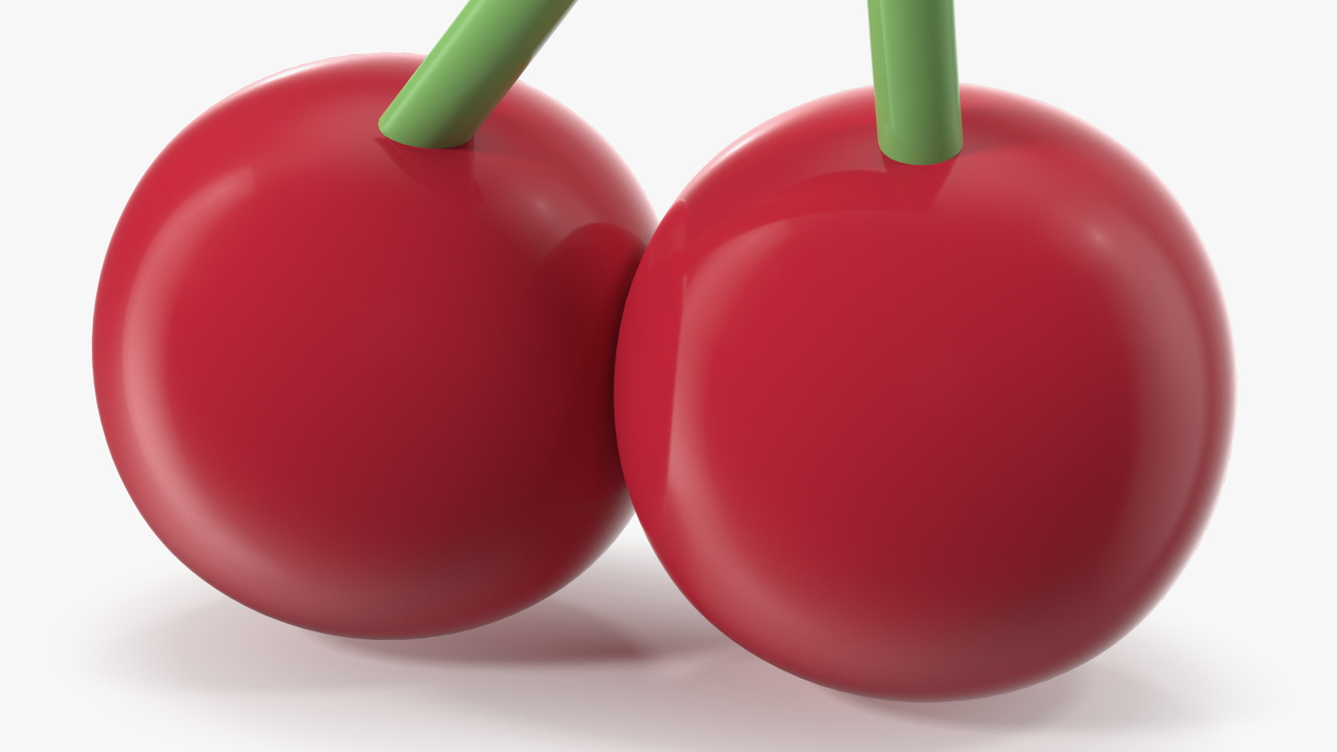 Cherries Emoji 3D model
