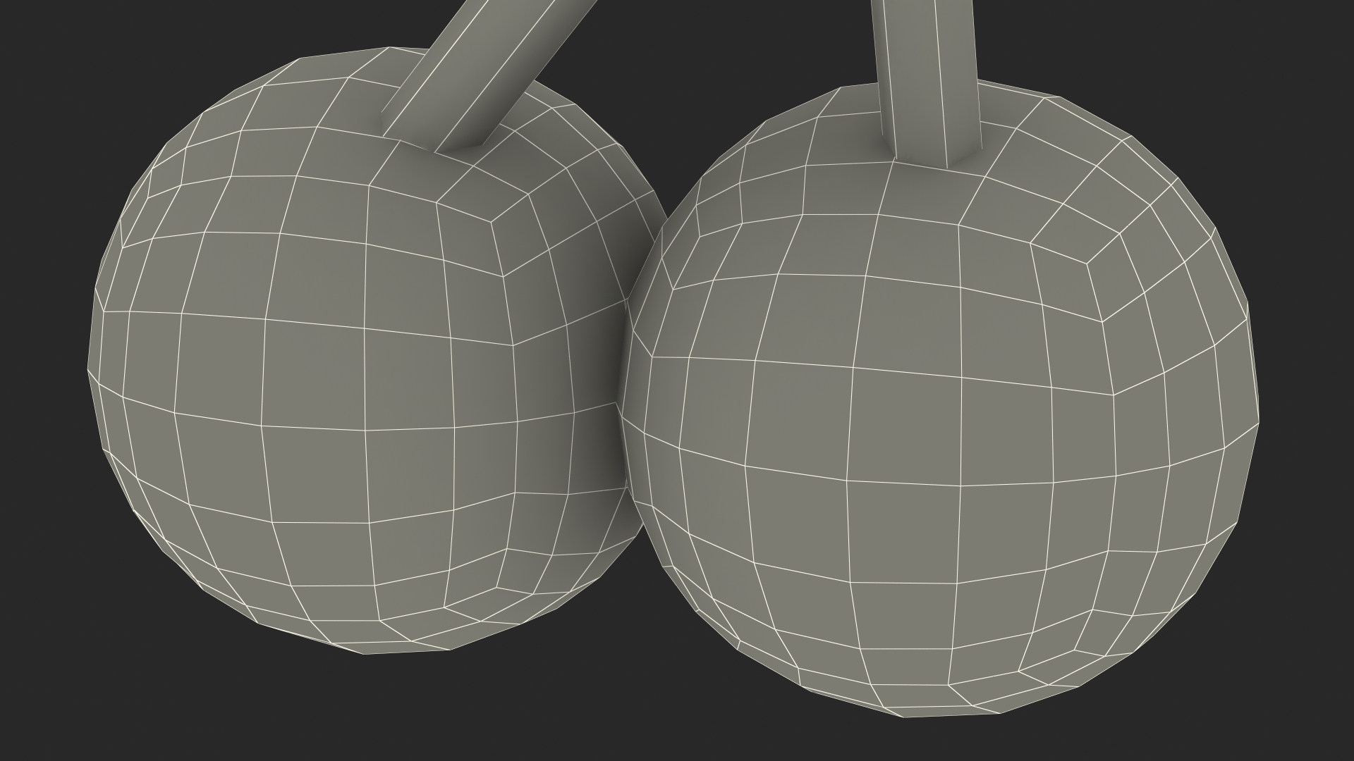 Cherries Emoji 3D model