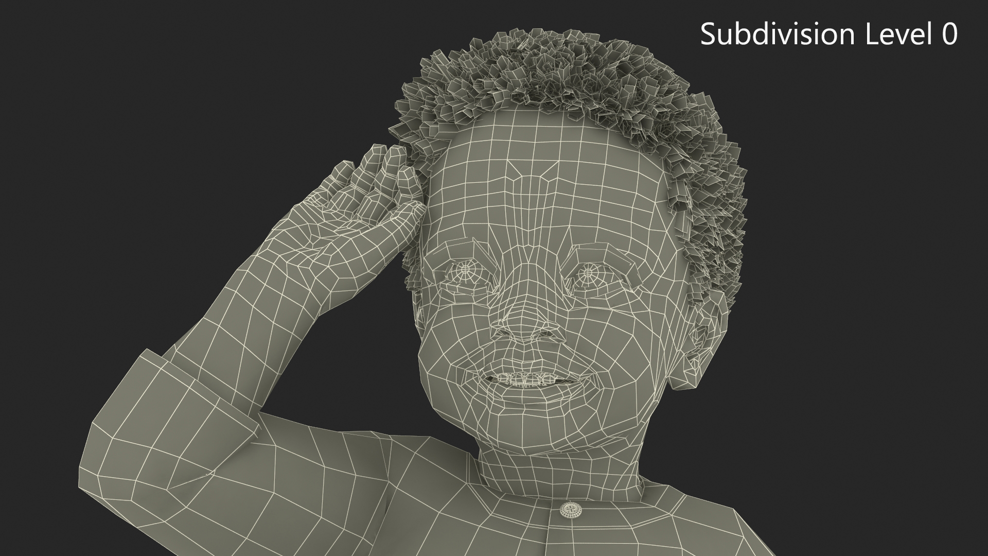 African Baby Boy Outdoor in Summer Outfit Sitting 3D model