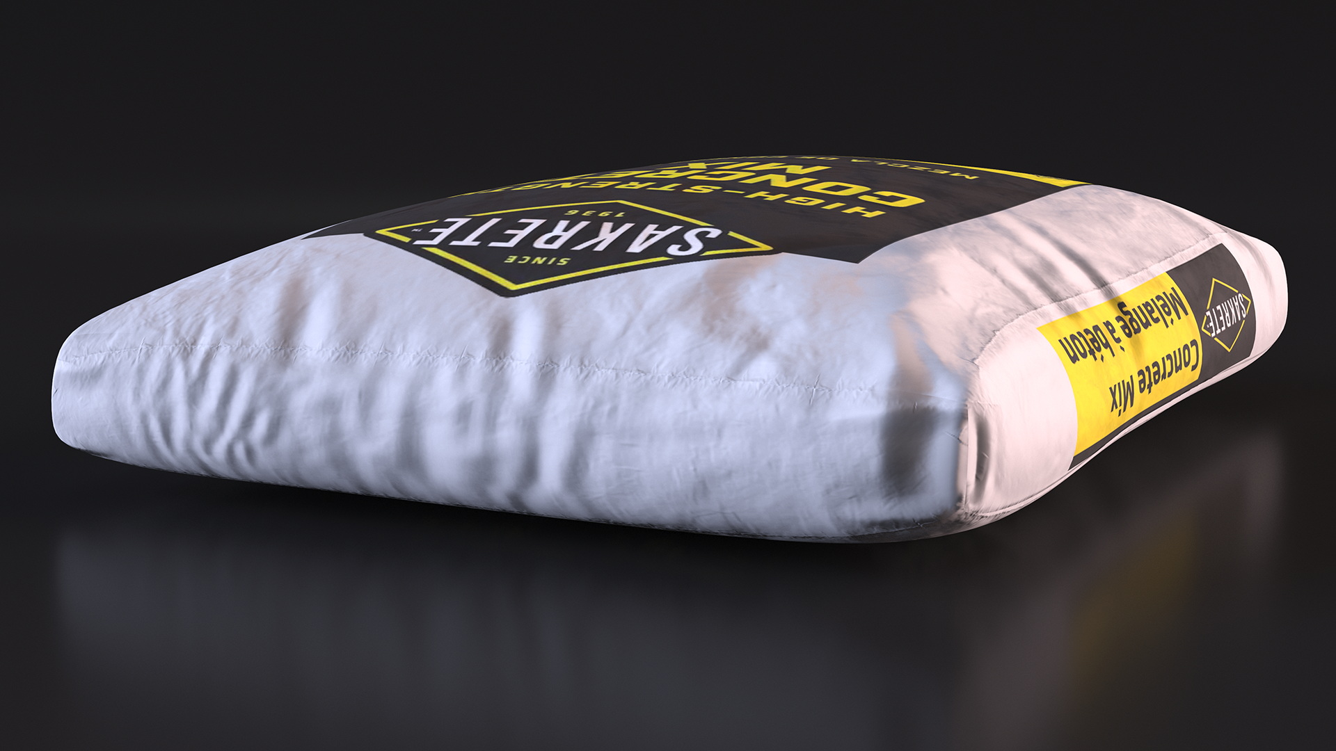 Lying Cement Sakrete 80 Lb White 3D