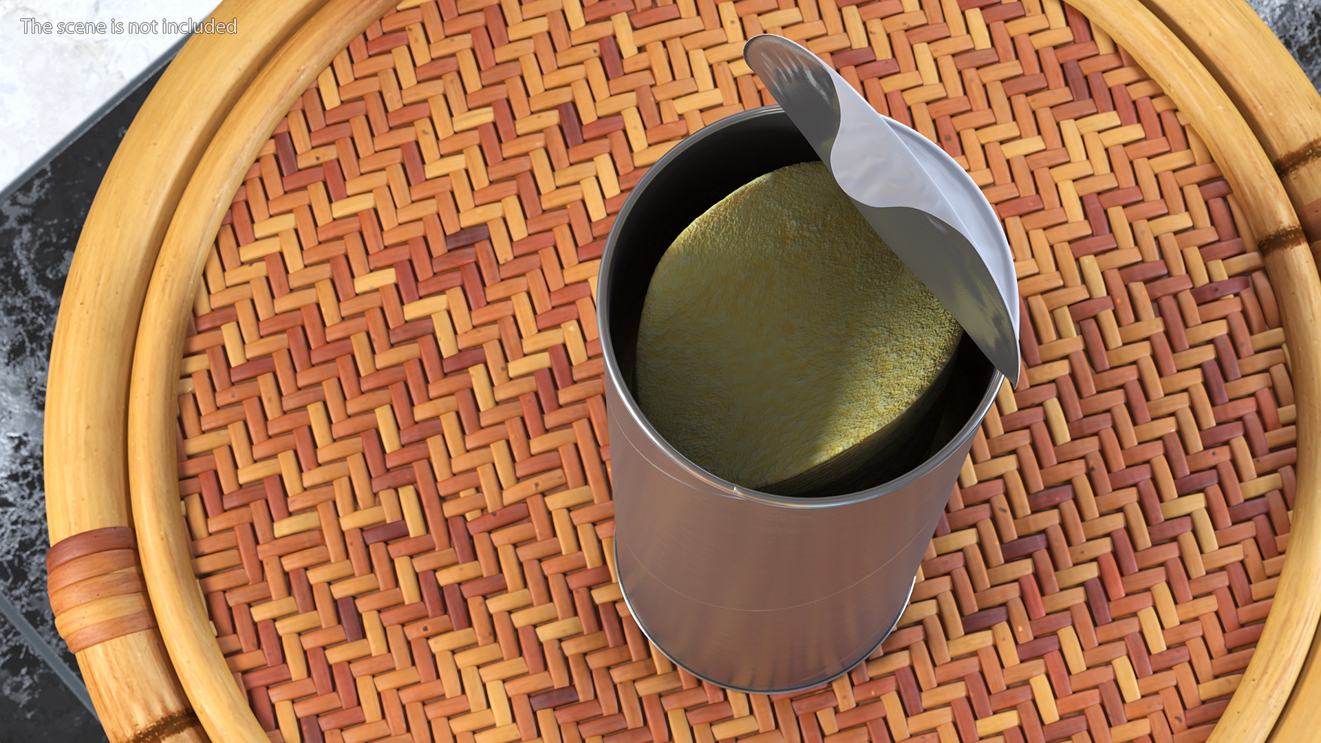 Opened Foil Tube with Potato Chips 3D model