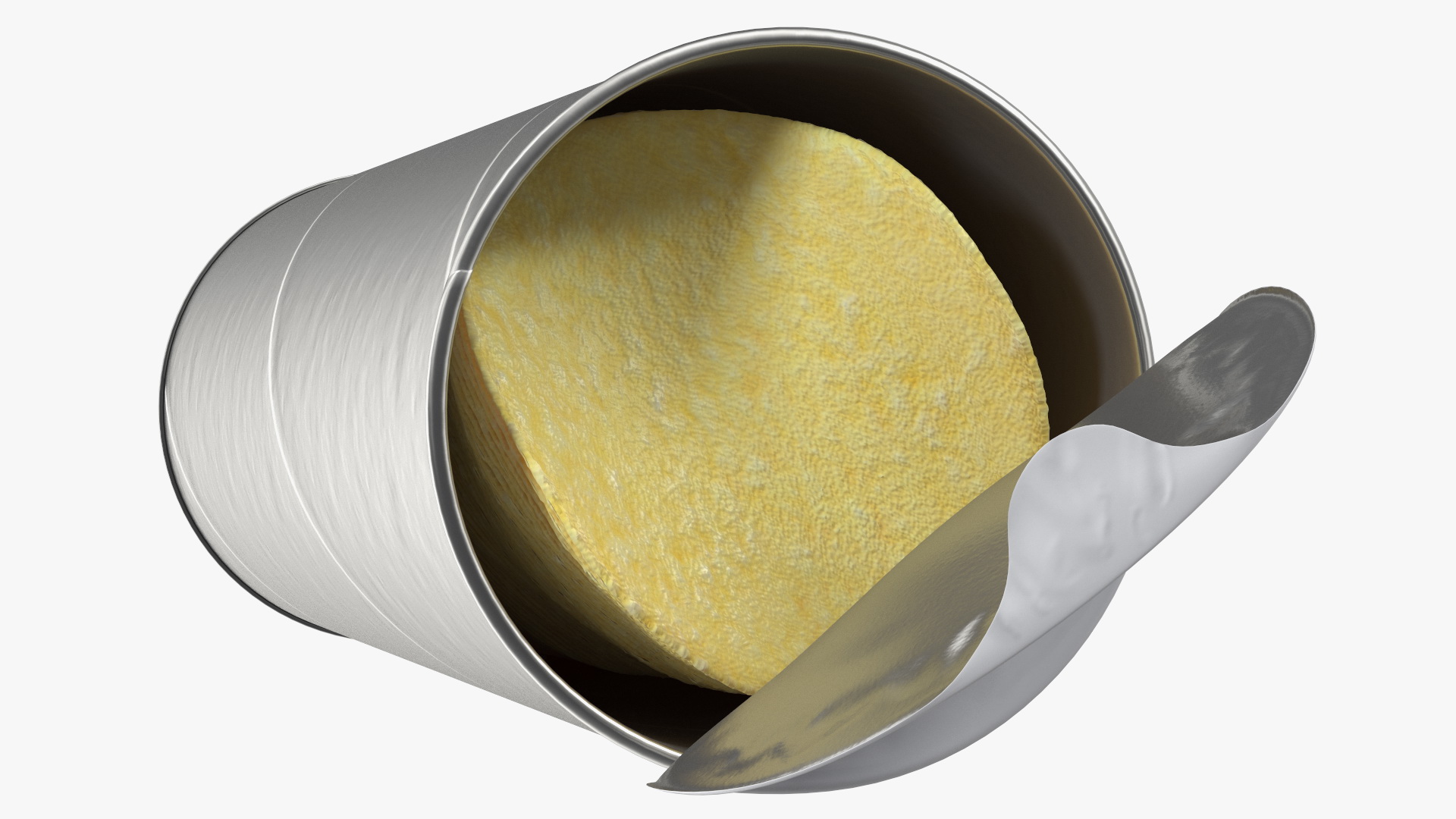 Opened Foil Tube with Potato Chips 3D model