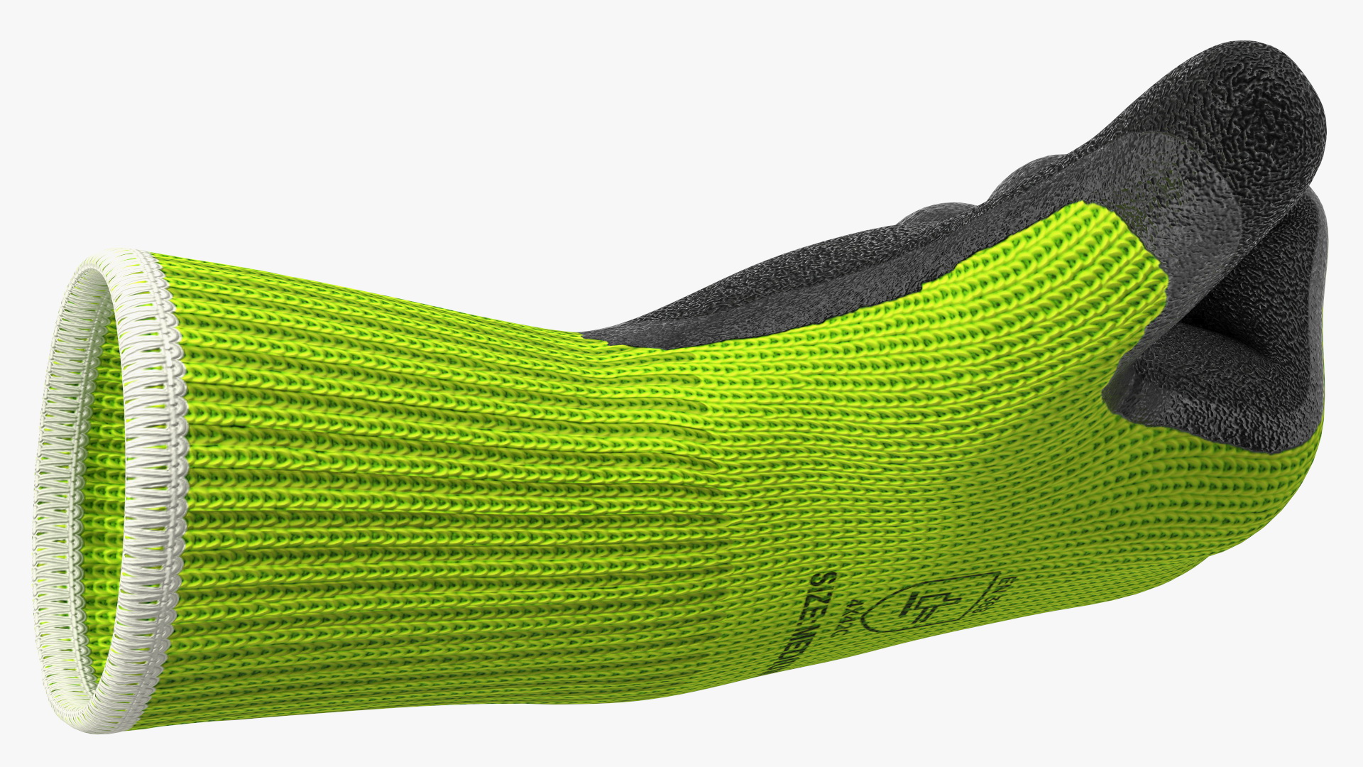 Safety Work Gloves Thumbs Up Green 3D model
