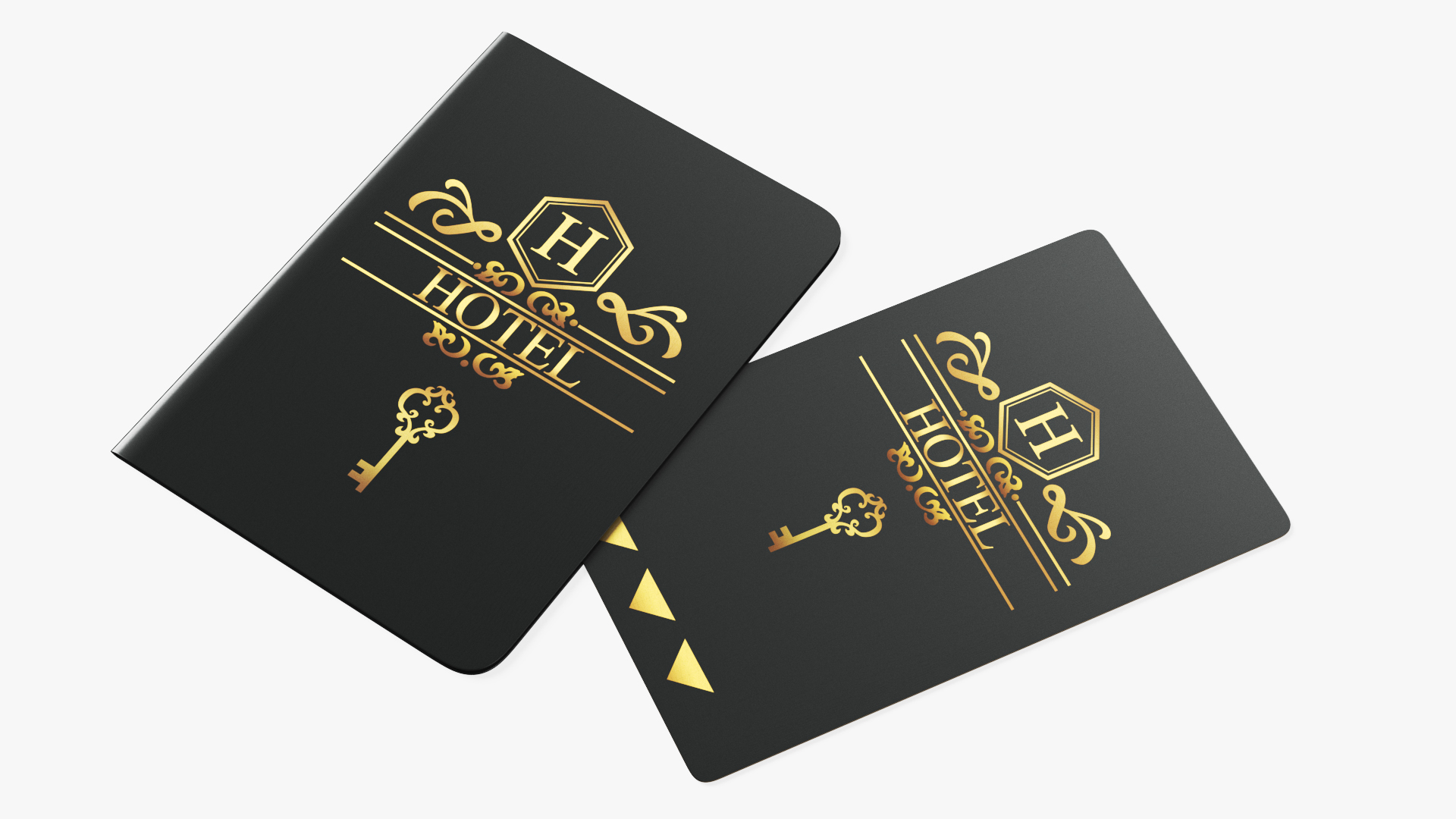 3D model Hotel Card Key Black