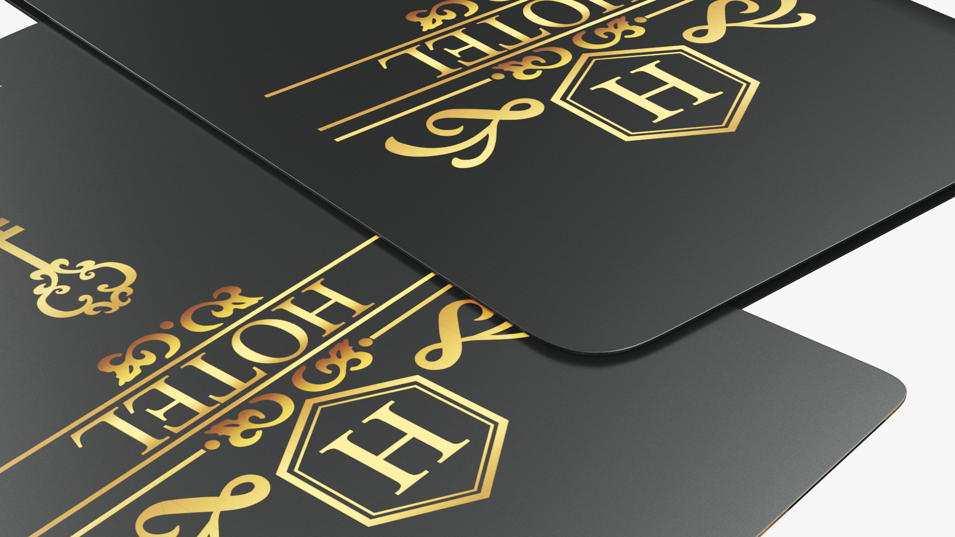 3D model Hotel Card Key Black