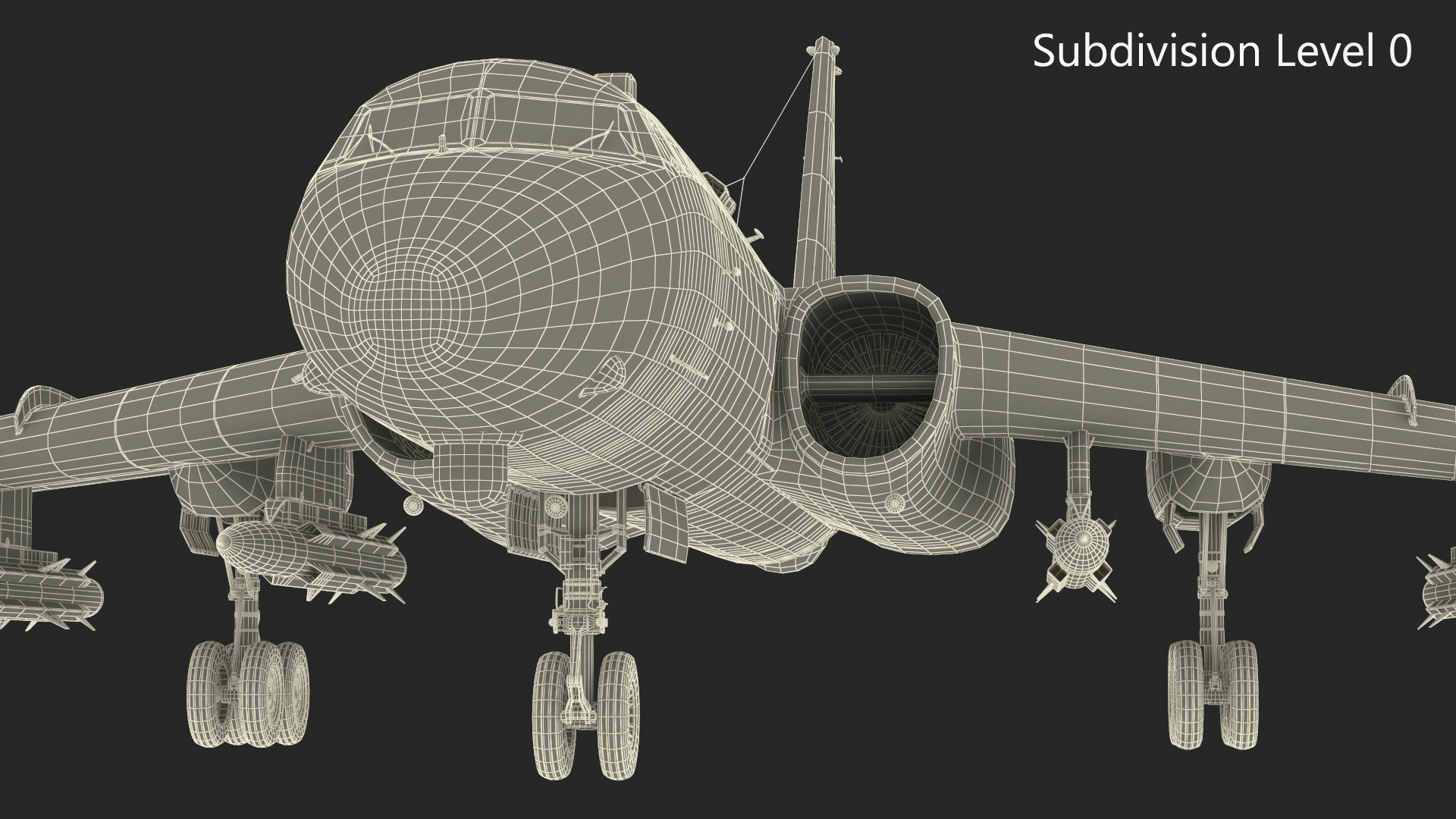 Xian H-6 China Strategic Bomber with Weapon Maritime Strike 3D model