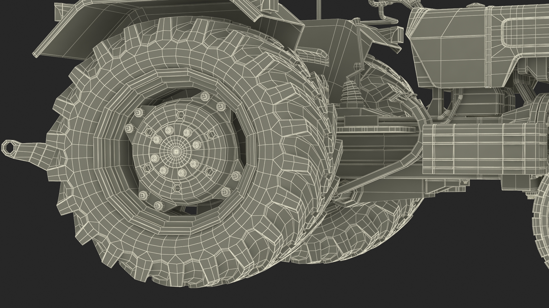 Mahindra 595DI Turbomax Tractor Rigged for Maya 3D