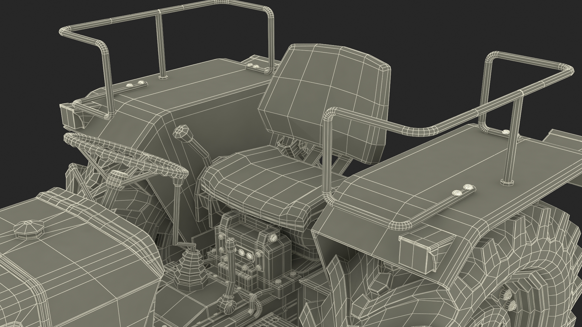 Mahindra 595DI Turbomax Tractor Rigged for Maya 3D