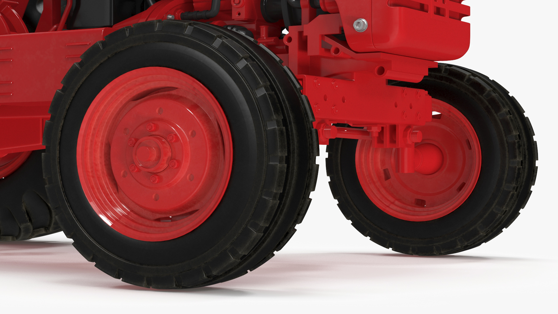 Mahindra 595DI Turbomax Tractor Rigged for Maya 3D