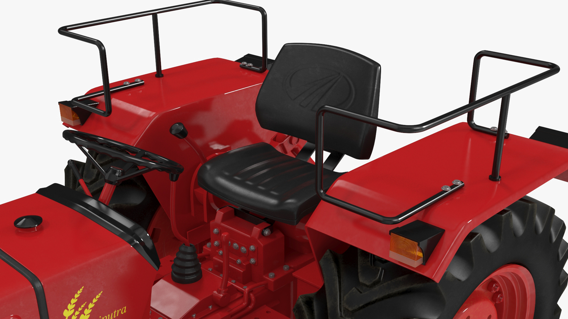 Mahindra 595DI Turbomax Tractor Rigged for Maya 3D