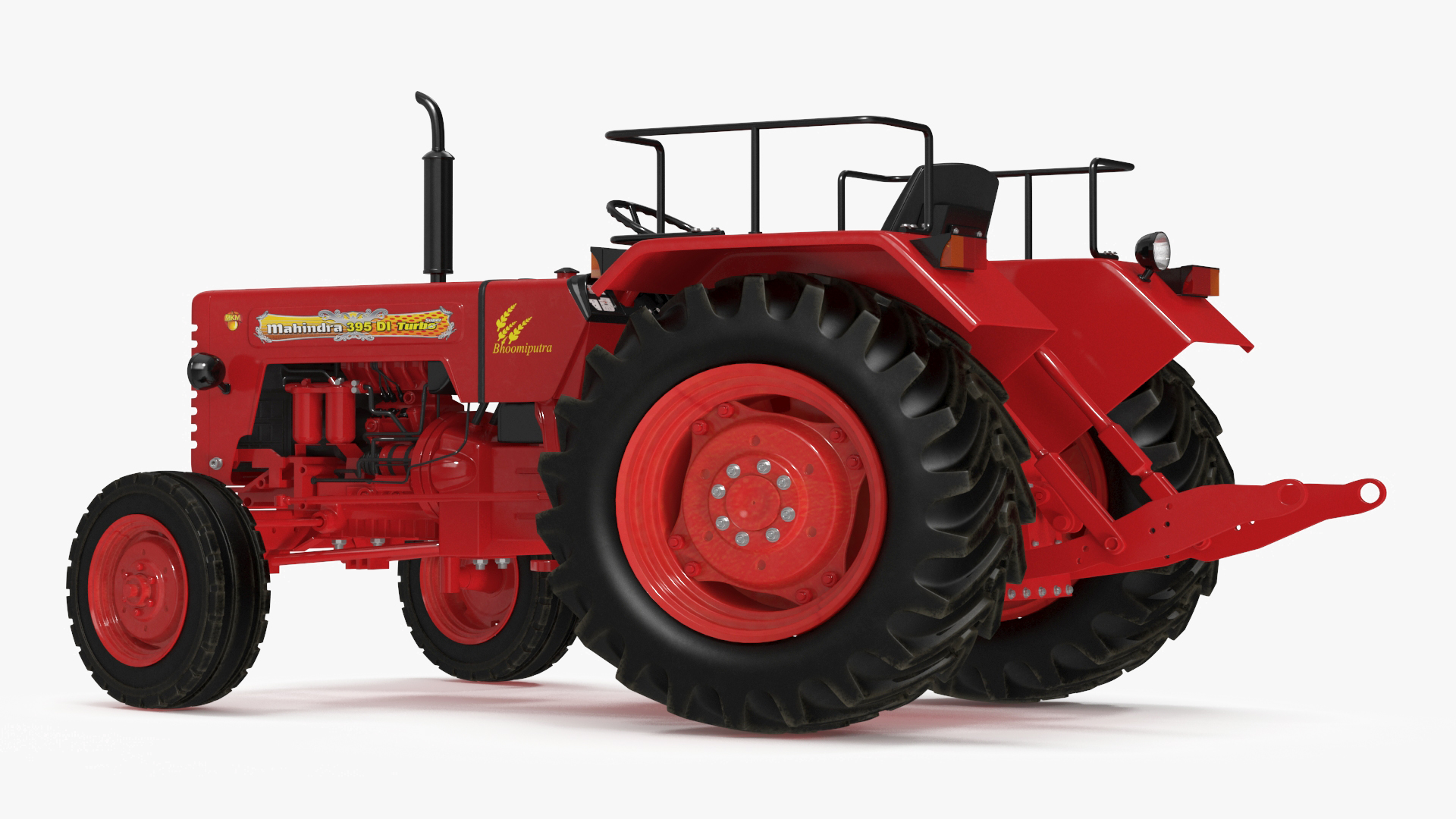 Mahindra 595DI Turbomax Tractor Rigged for Maya 3D