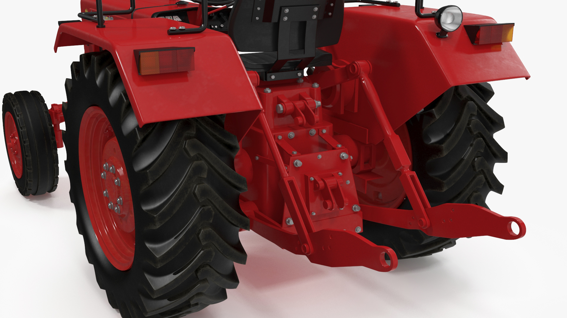 Mahindra 595DI Turbomax Tractor Rigged for Maya 3D