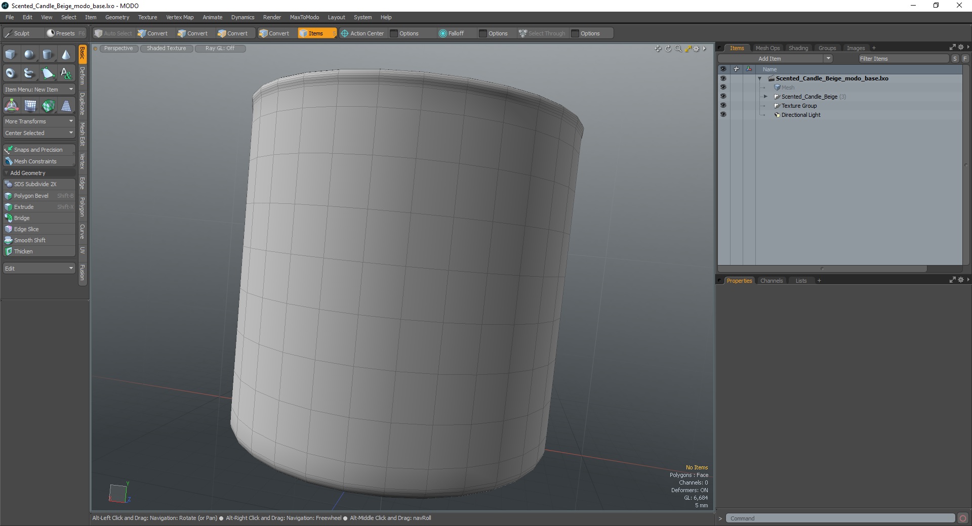 3D model Scented Candle Beige