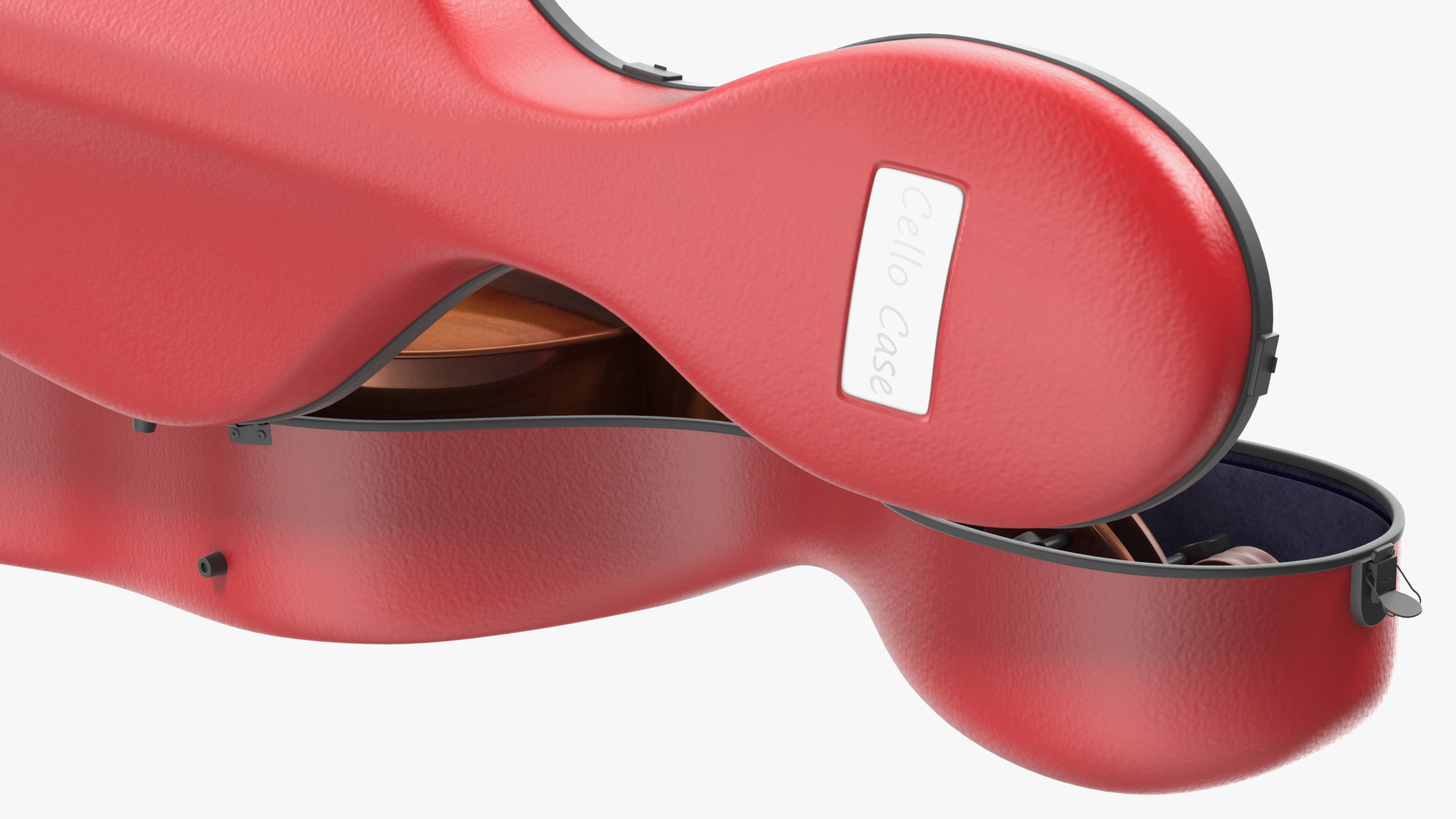 3D model Cello Red Shell Case